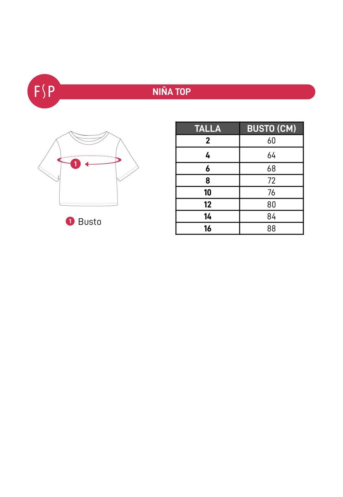 Polera Niña Print Naranjo I-2