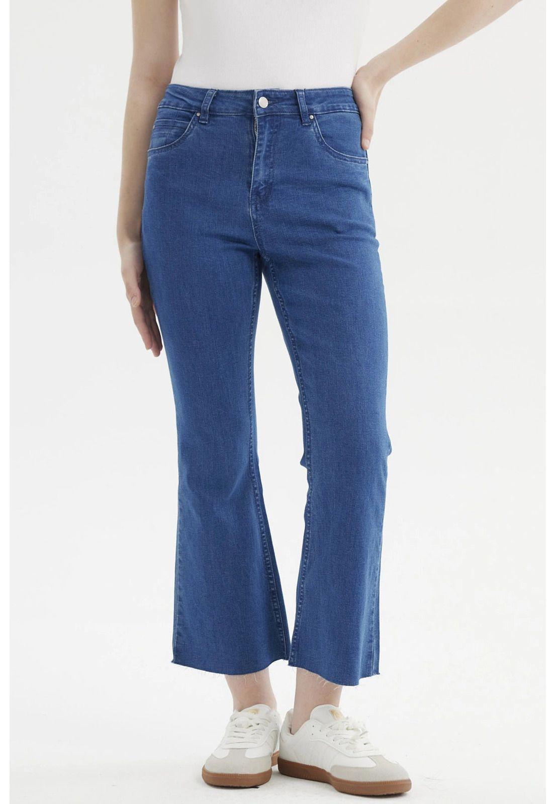 Jeans Mujer Flare Azul - ll-0