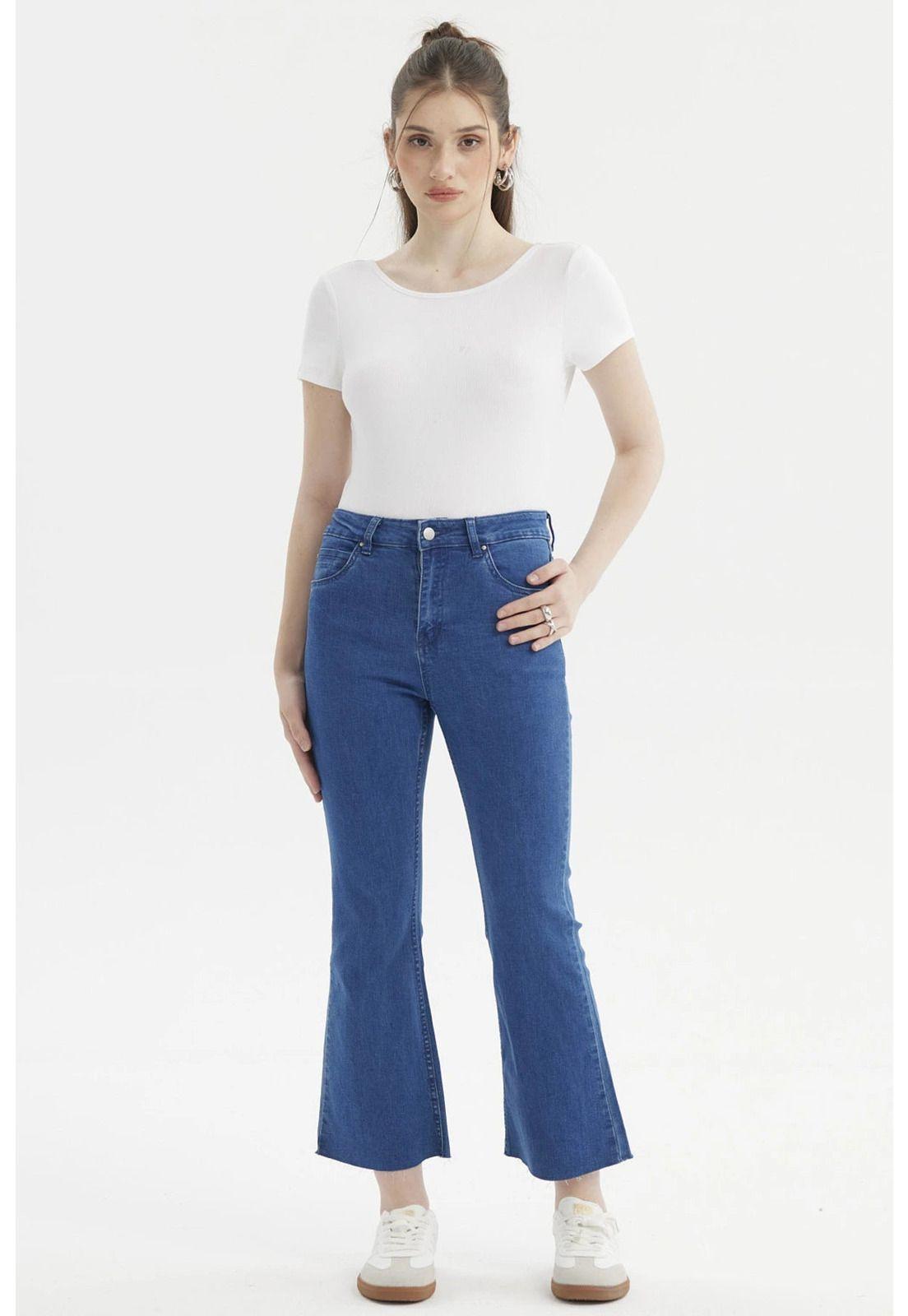 Jeans Mujer Flare Azul - ll-3
