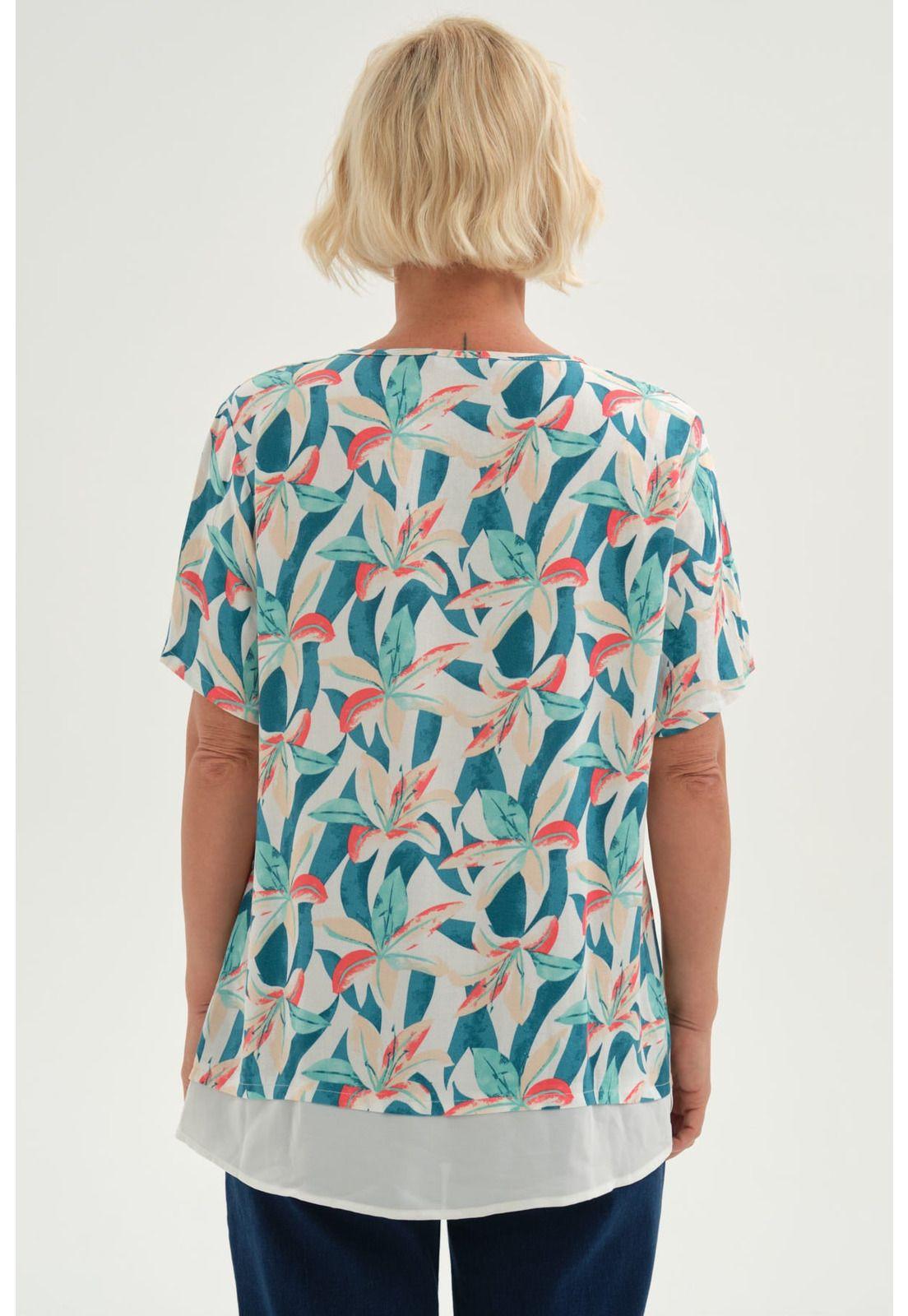 Blusa Mujer Blusa Detalle Escote Crudo-2