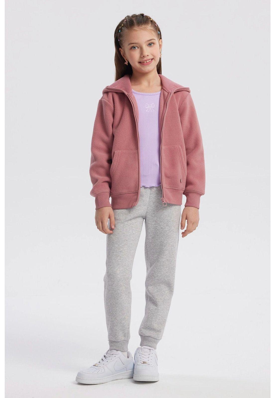 Polar Niña Micropolar Básico Rosado-3