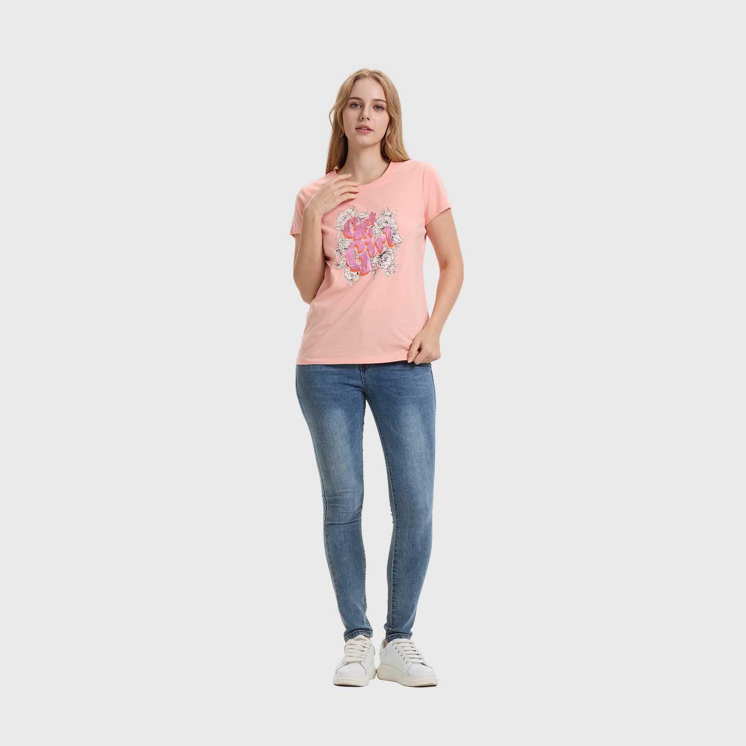 Polera Mujer Básica Print Damasco Fashions Park-3