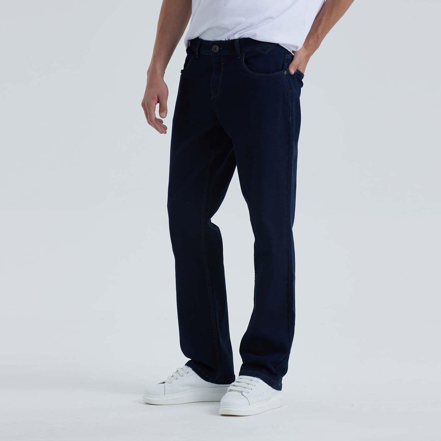 Jeans Straight 605 Azul Hombre-1