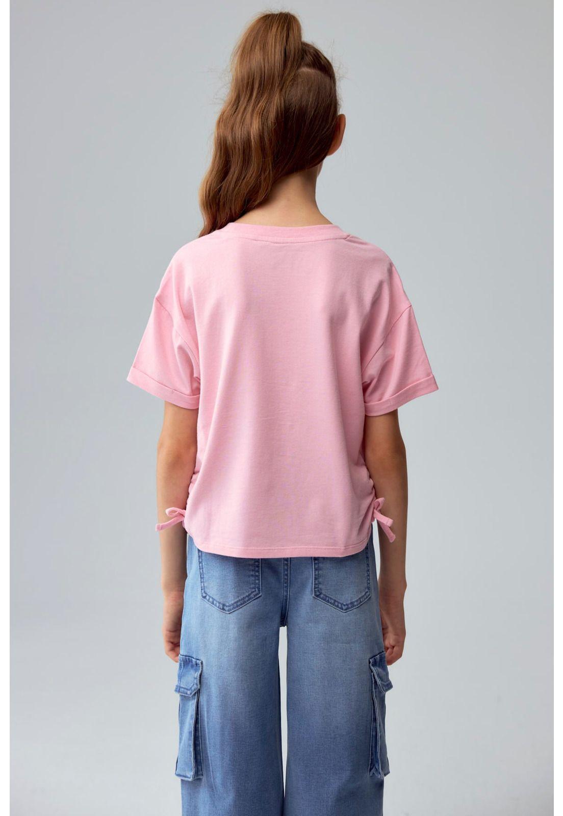 Polera Niña Print Posicional Rosado - ll-2