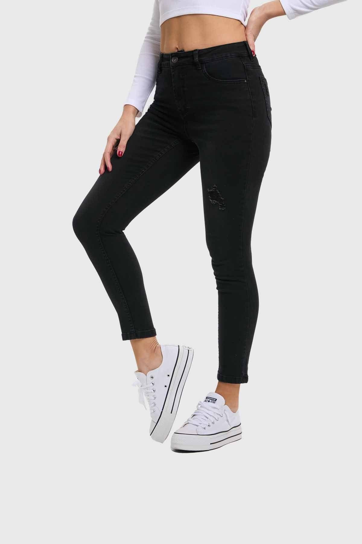 Jeans Mujer Super Skinny Lia Negro-1