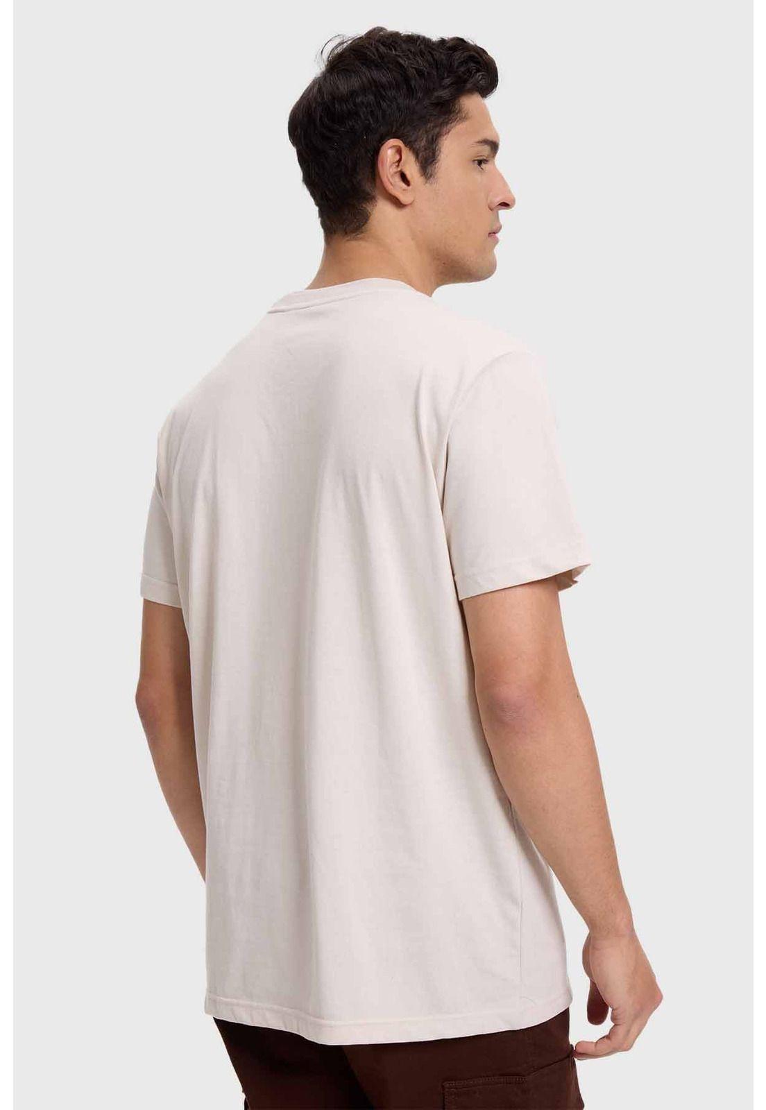 Polera Hombre Print Regular Fit Beige-2