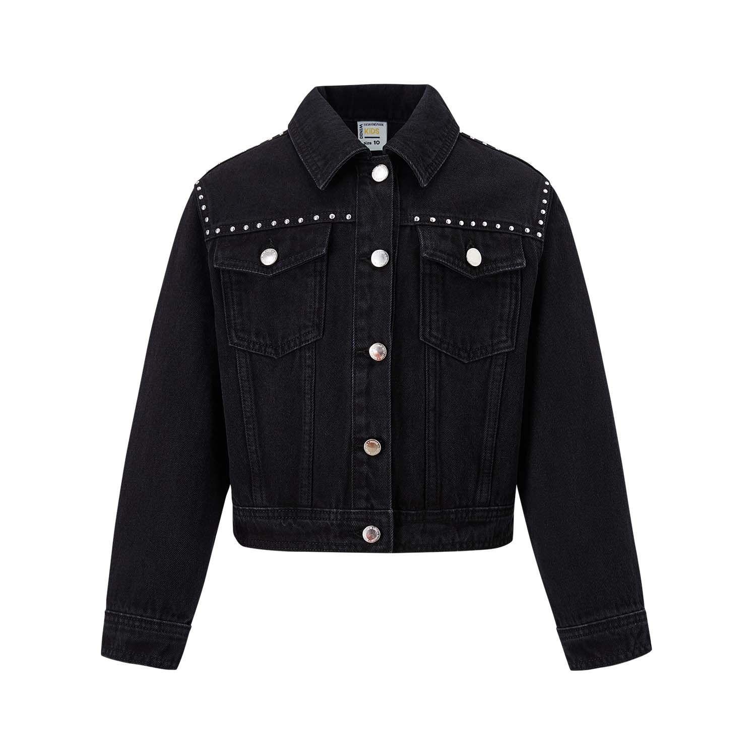 Chaqueta Niña Denim Negro Fashion's Park-0
