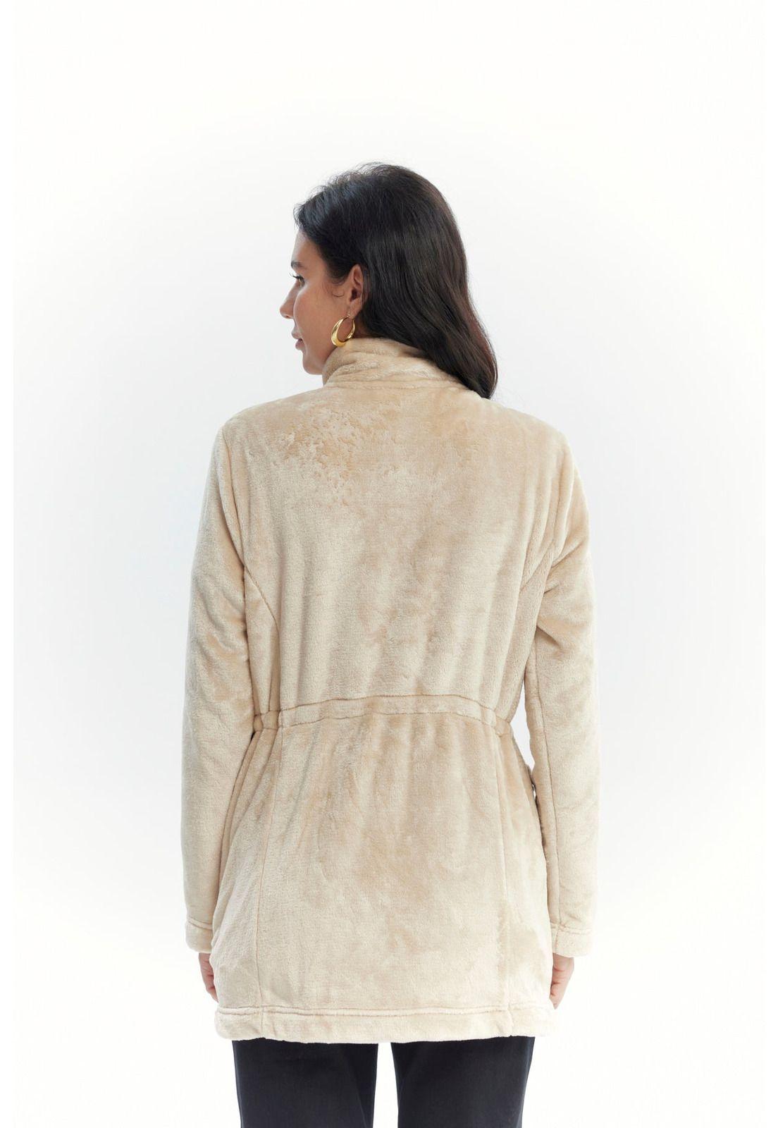 Polar Mujer Cintura Ajustable Beige Oscuro-2