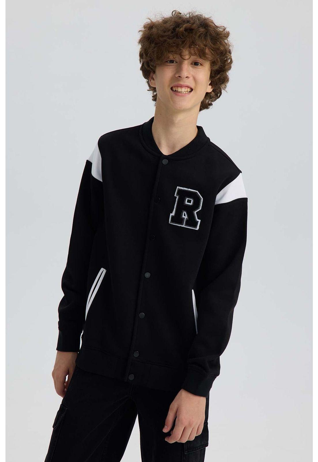 Polerón Niño College Negro - ll-0