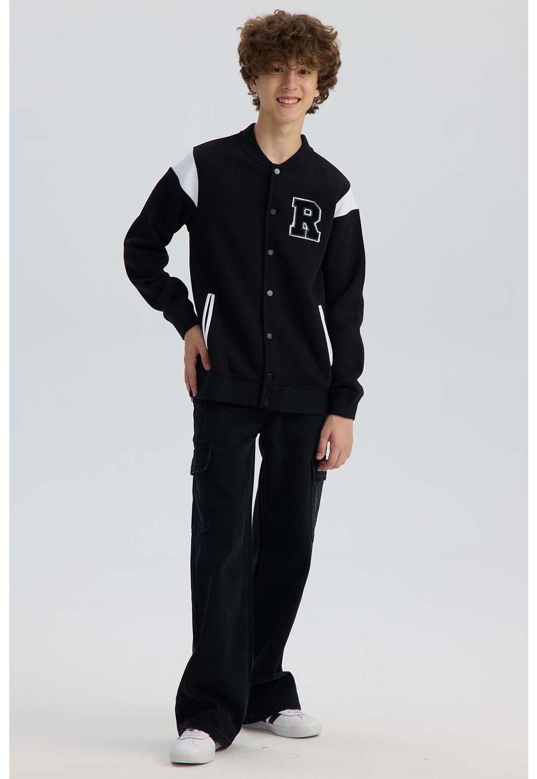 Polerón Niño College Negro - ll-3