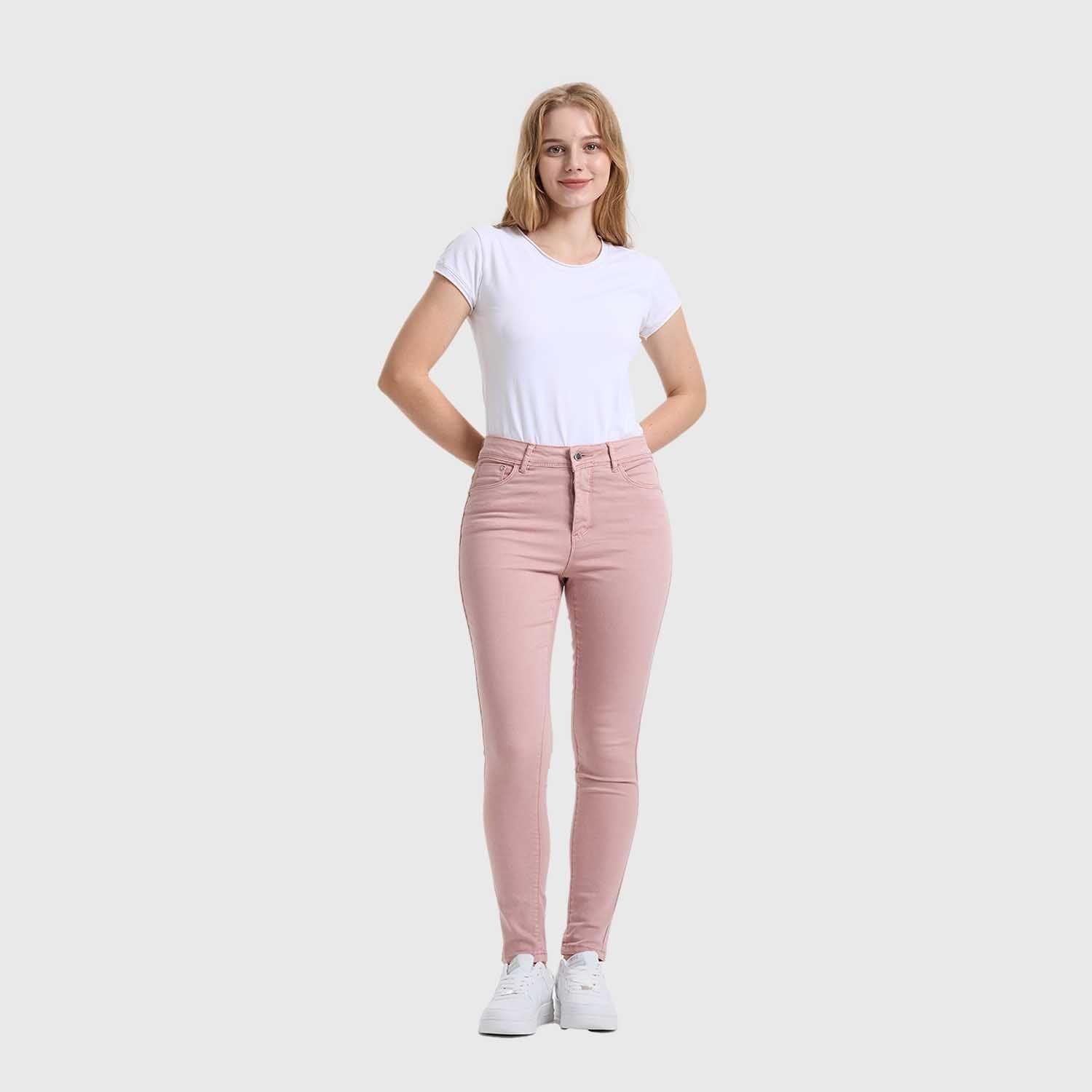 Jeans Mujer Emilia Rosado Claro Fashion's Park-3