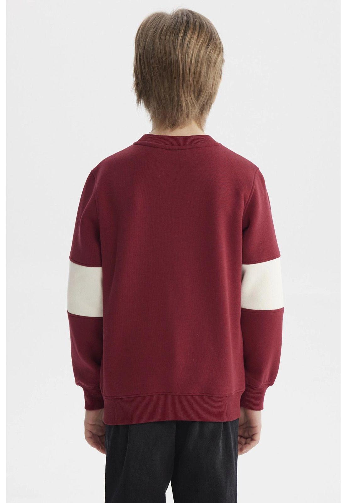 Polerón Niño Slim Burdeo-2