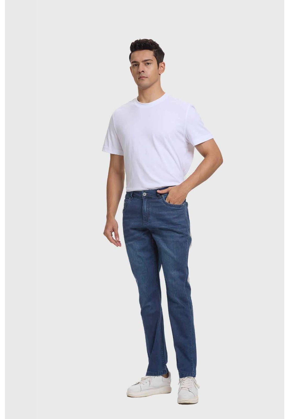 Jeans Hombre Slim Azul - X-3