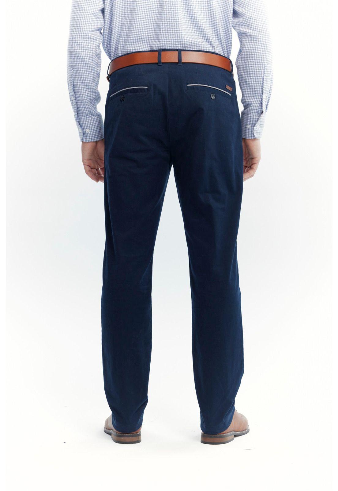 Pantalón Hombre Calce Recto Azul Marino - lll-2