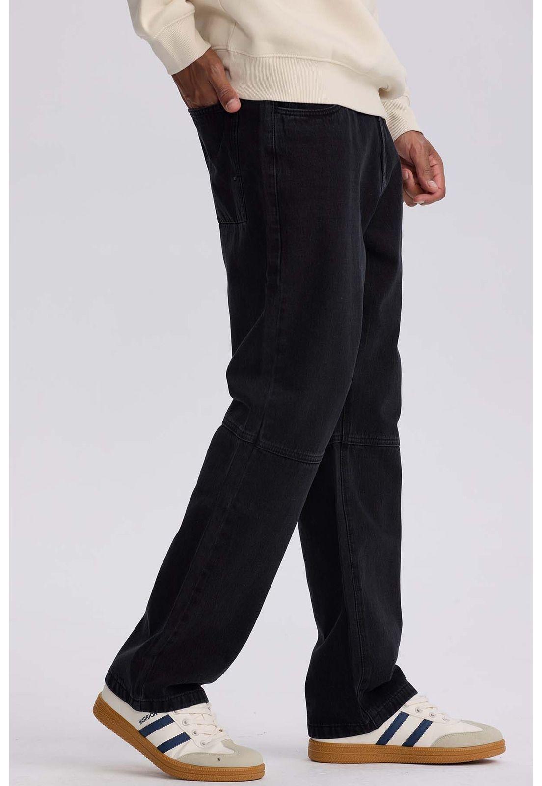 Jeans Hombre Retro Skater Negro-1