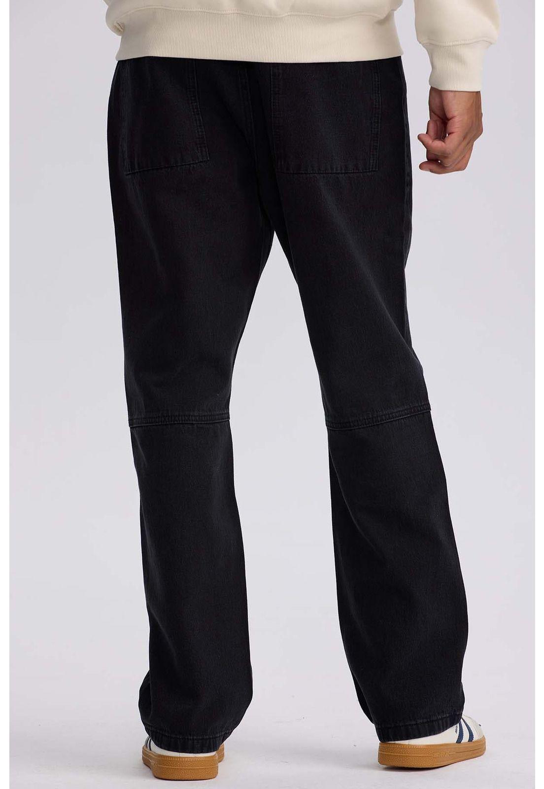 Jeans Hombre Retro Skater Negro-2