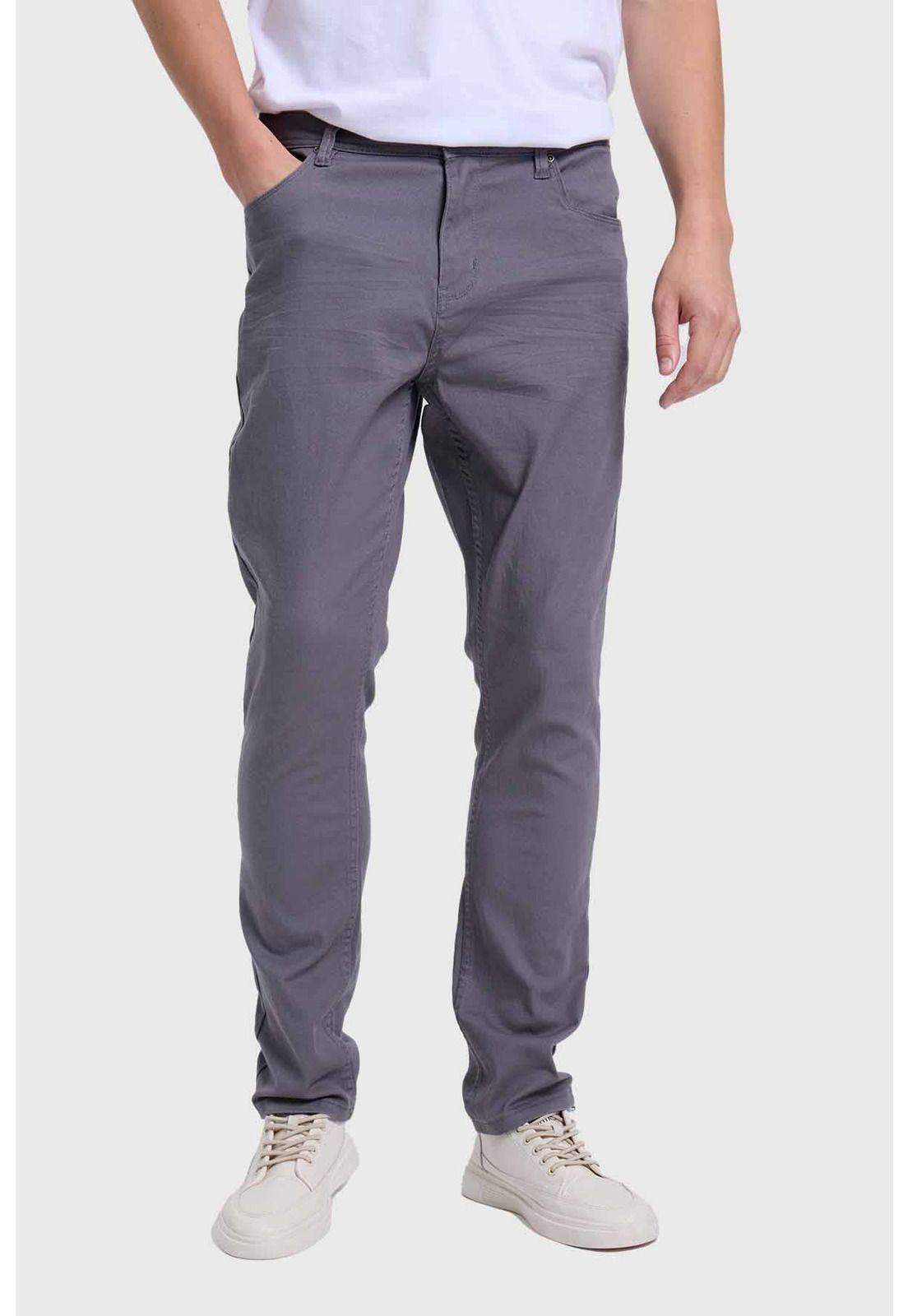 Jeans Hombre Slim Gris - ll-0