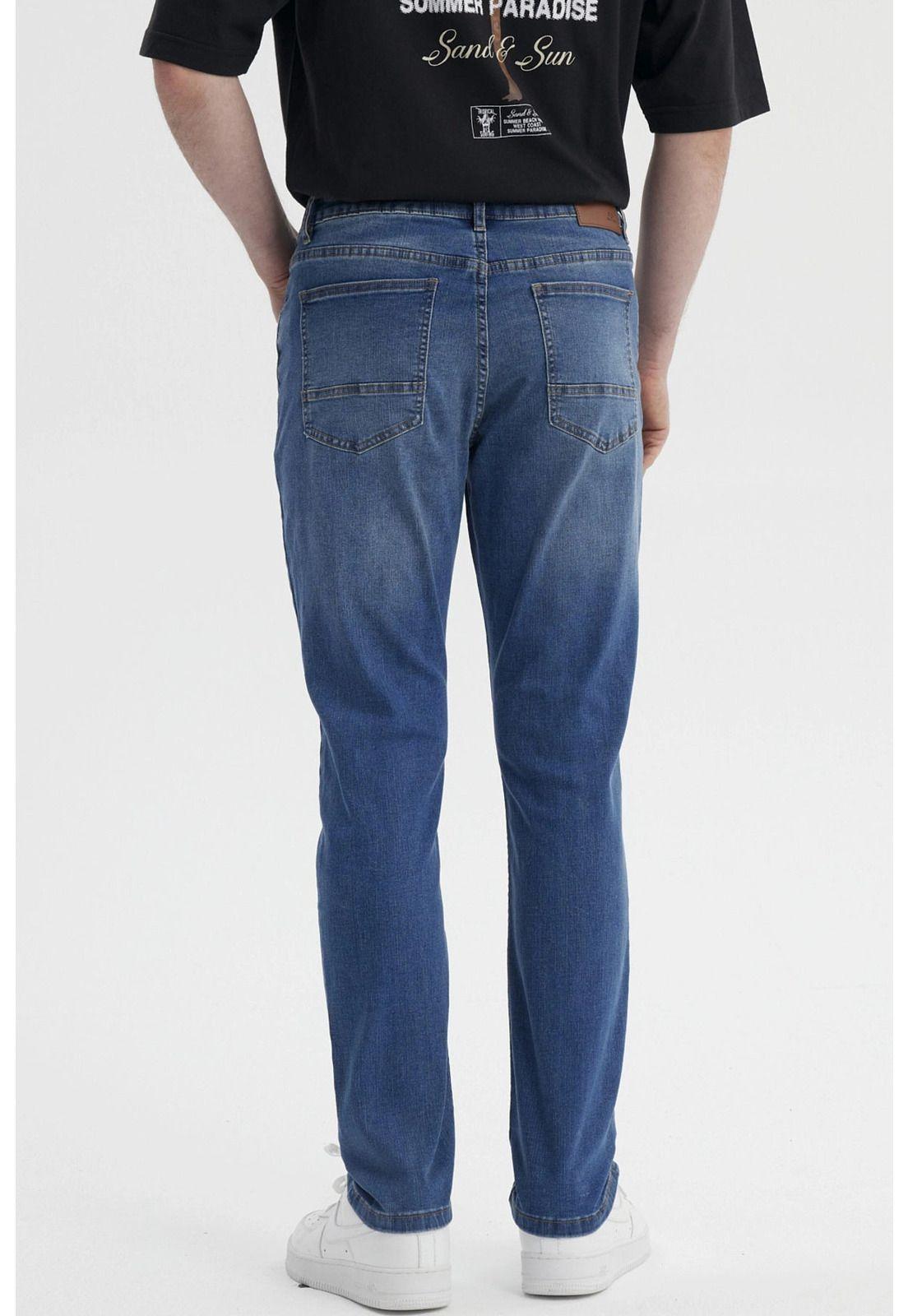 Jeans Hombre Slim Lavado Azul-2