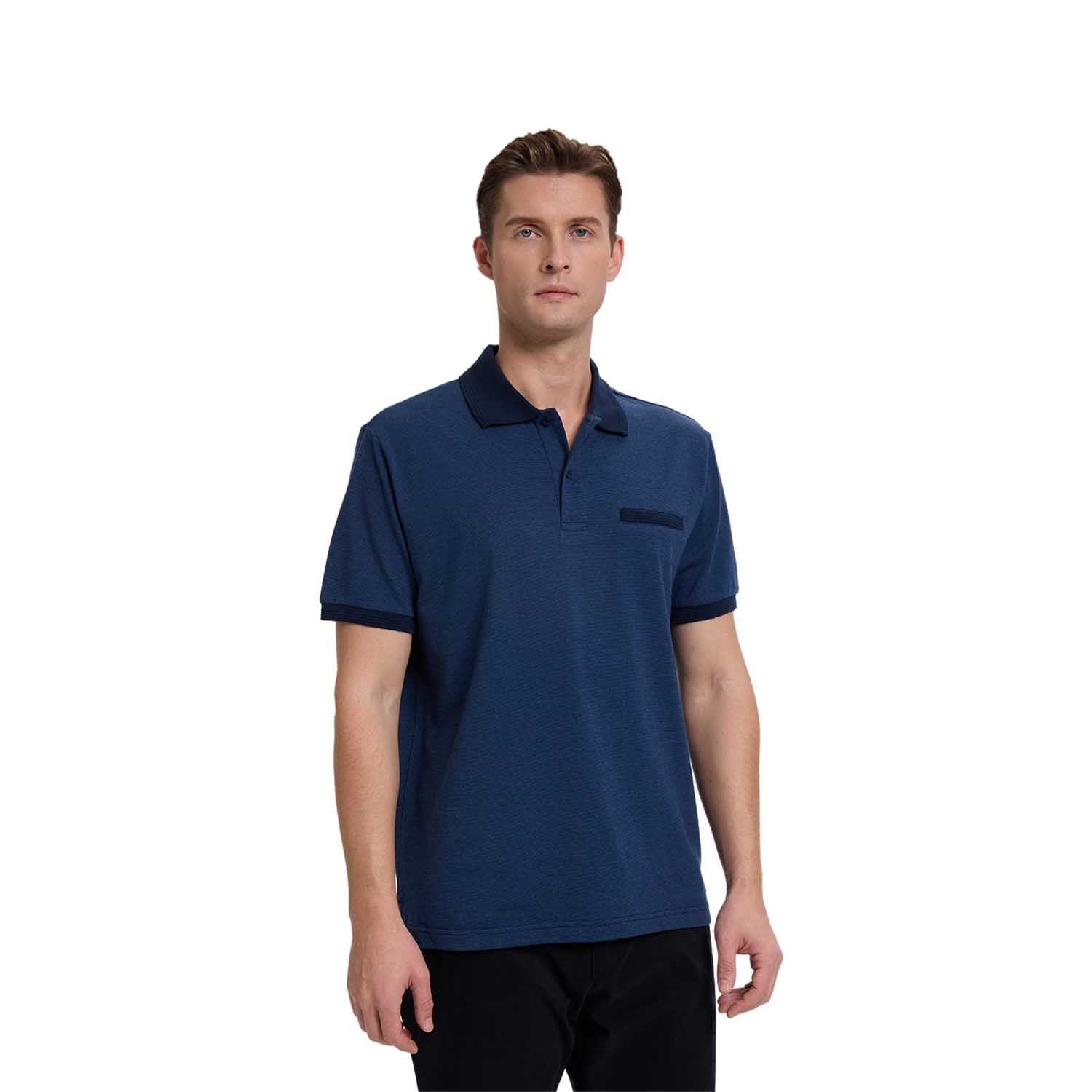 Polera Hombre Lisa Azul Marino Iv  Fashion's Park-0