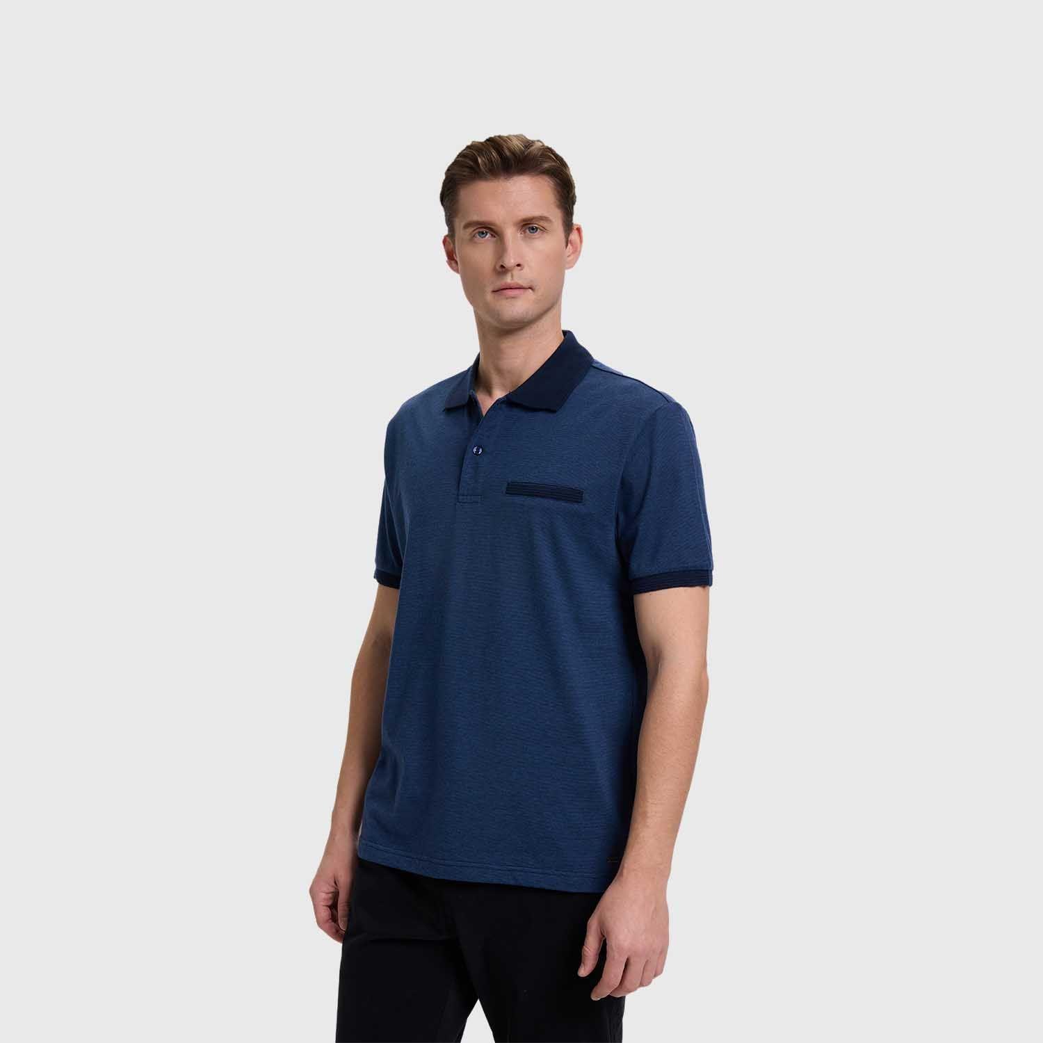 Polera Hombre Lisa Azul Marino Iv  Fashion's Park-1