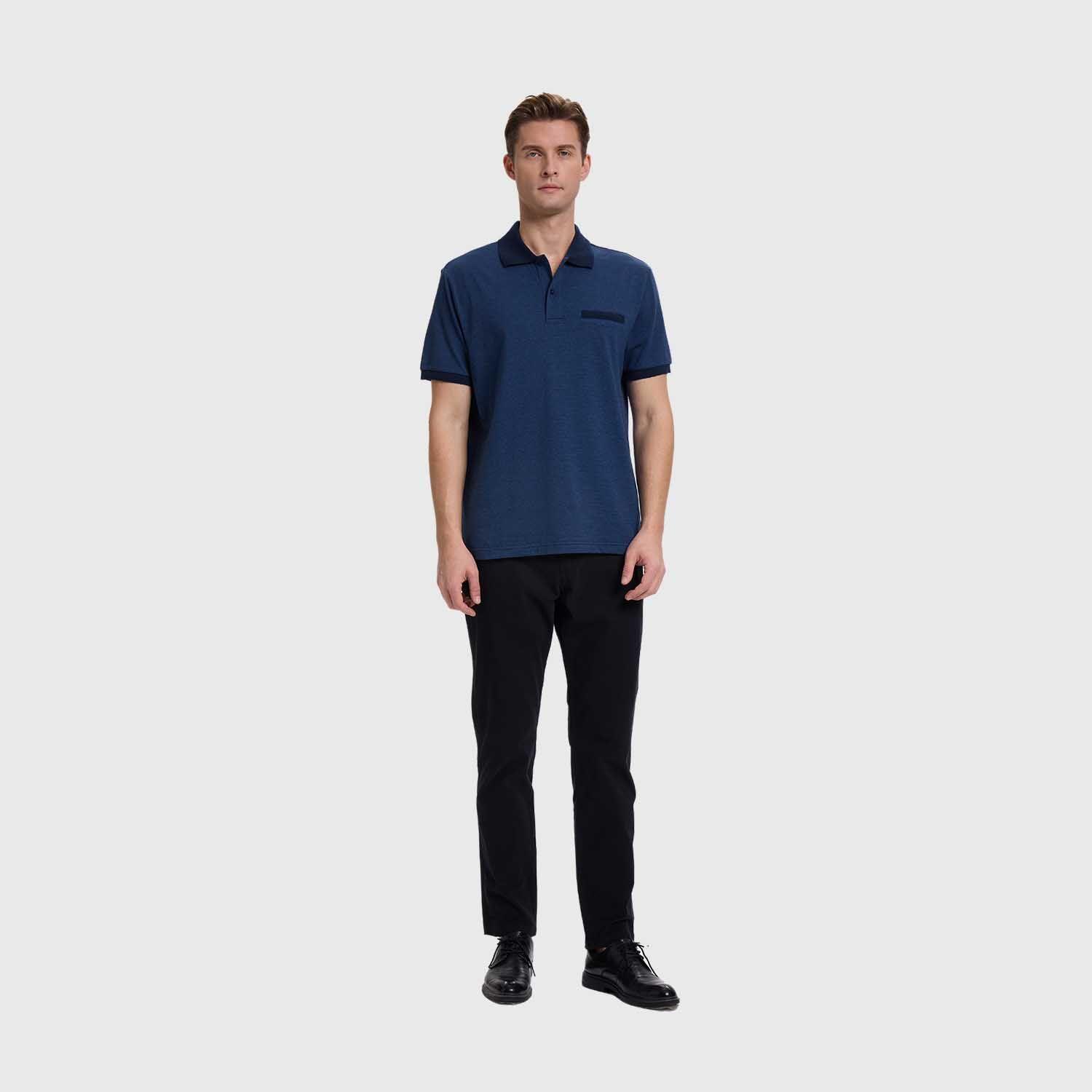 Polera Hombre Lisa Azul Marino Iv  Fashion's Park-3