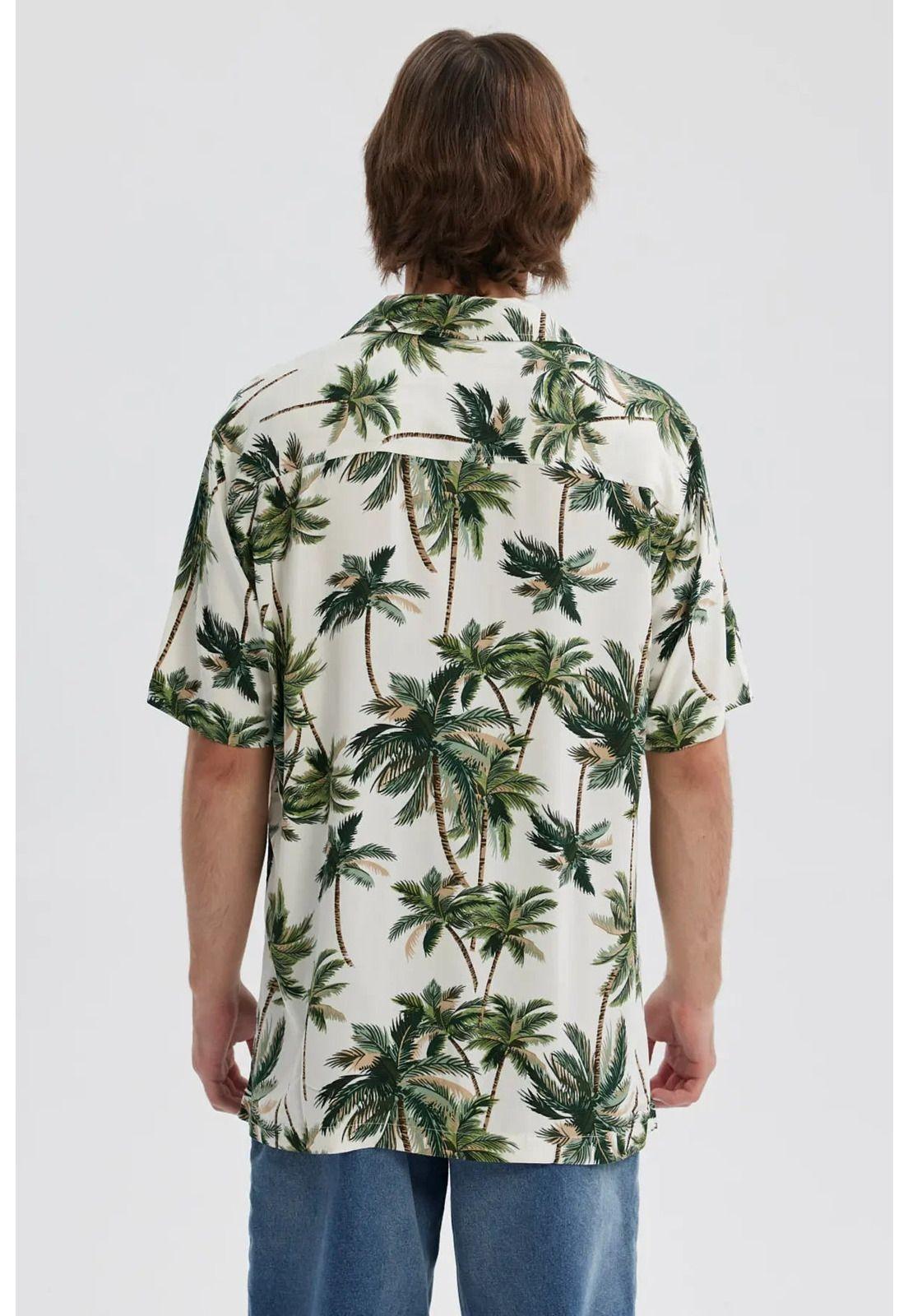 Camisa Hombre Full Print Verde - ll-2