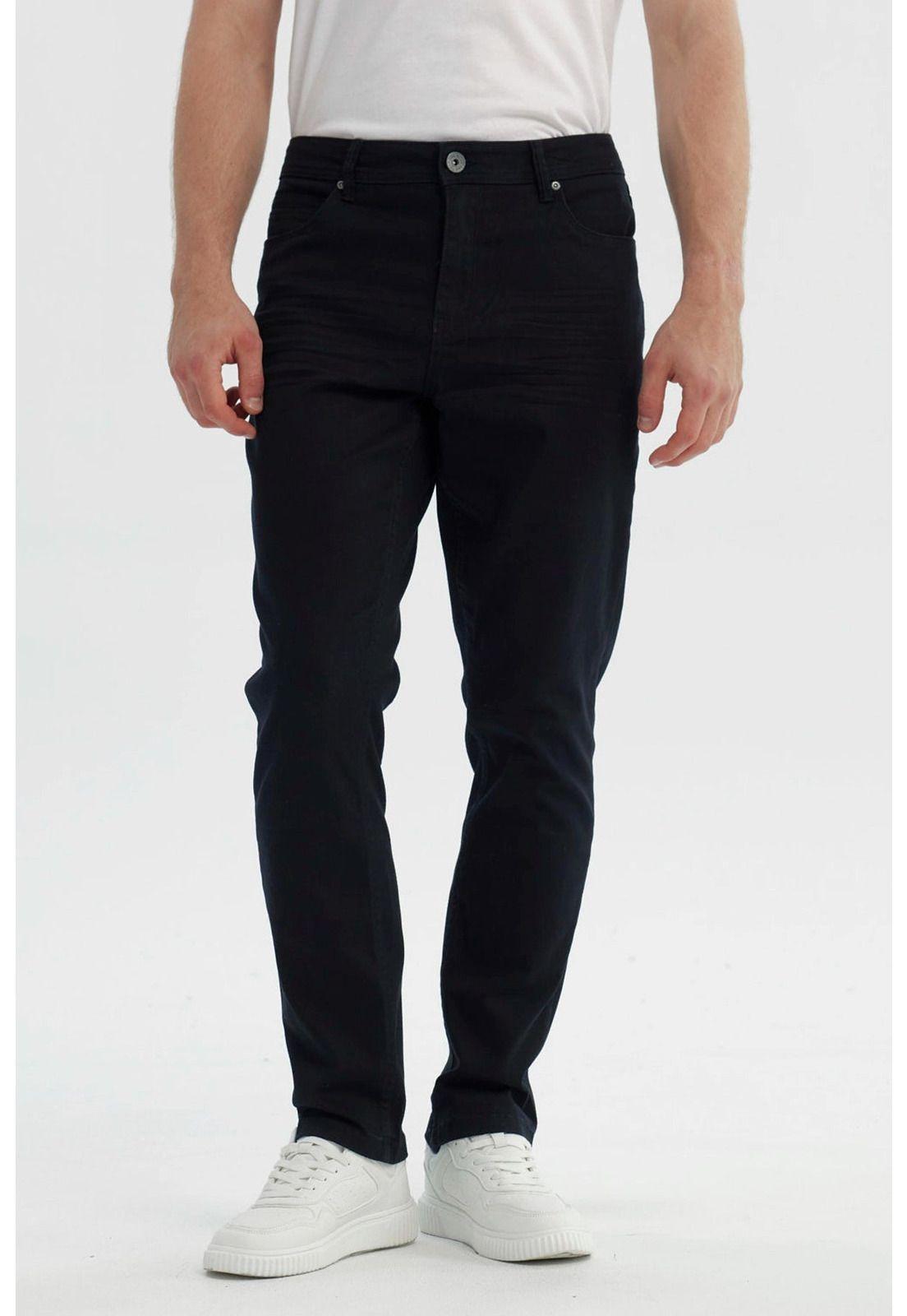 Jeans Hombre Slim Negro - Vl-0