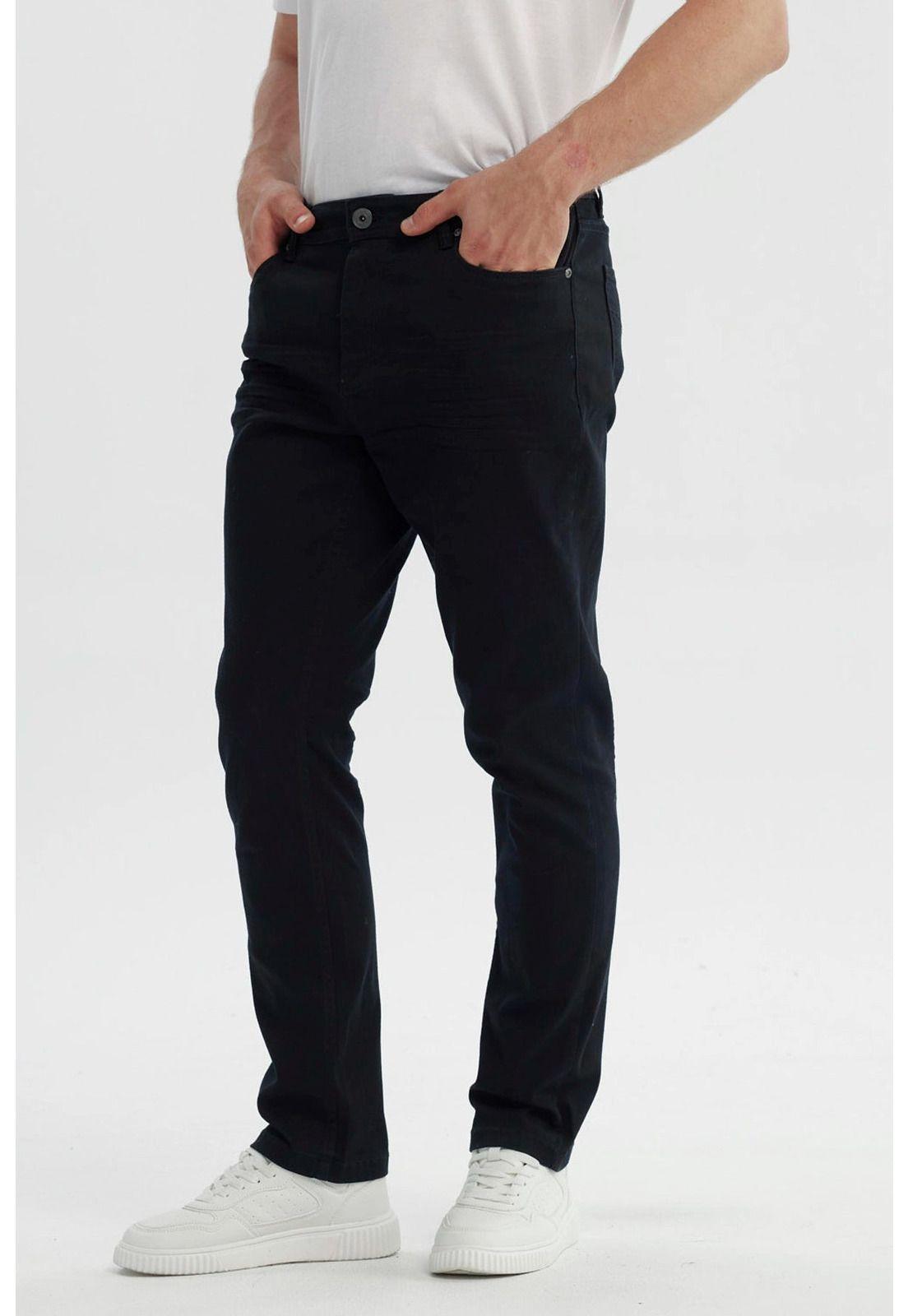 Jeans Hombre Slim Negro - Vl-1