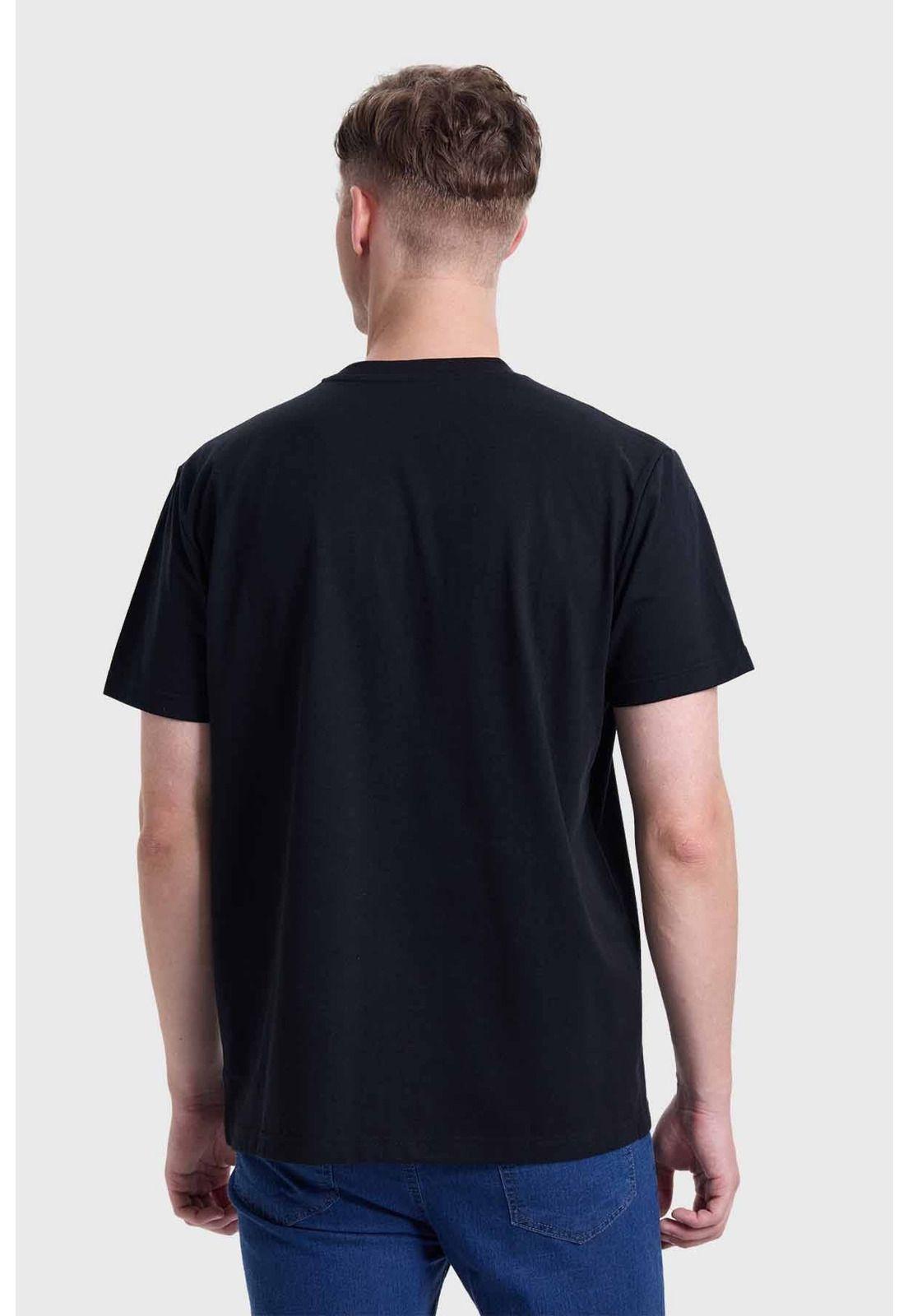 Polera Hombre Cuello V Básica Negro - ll-2