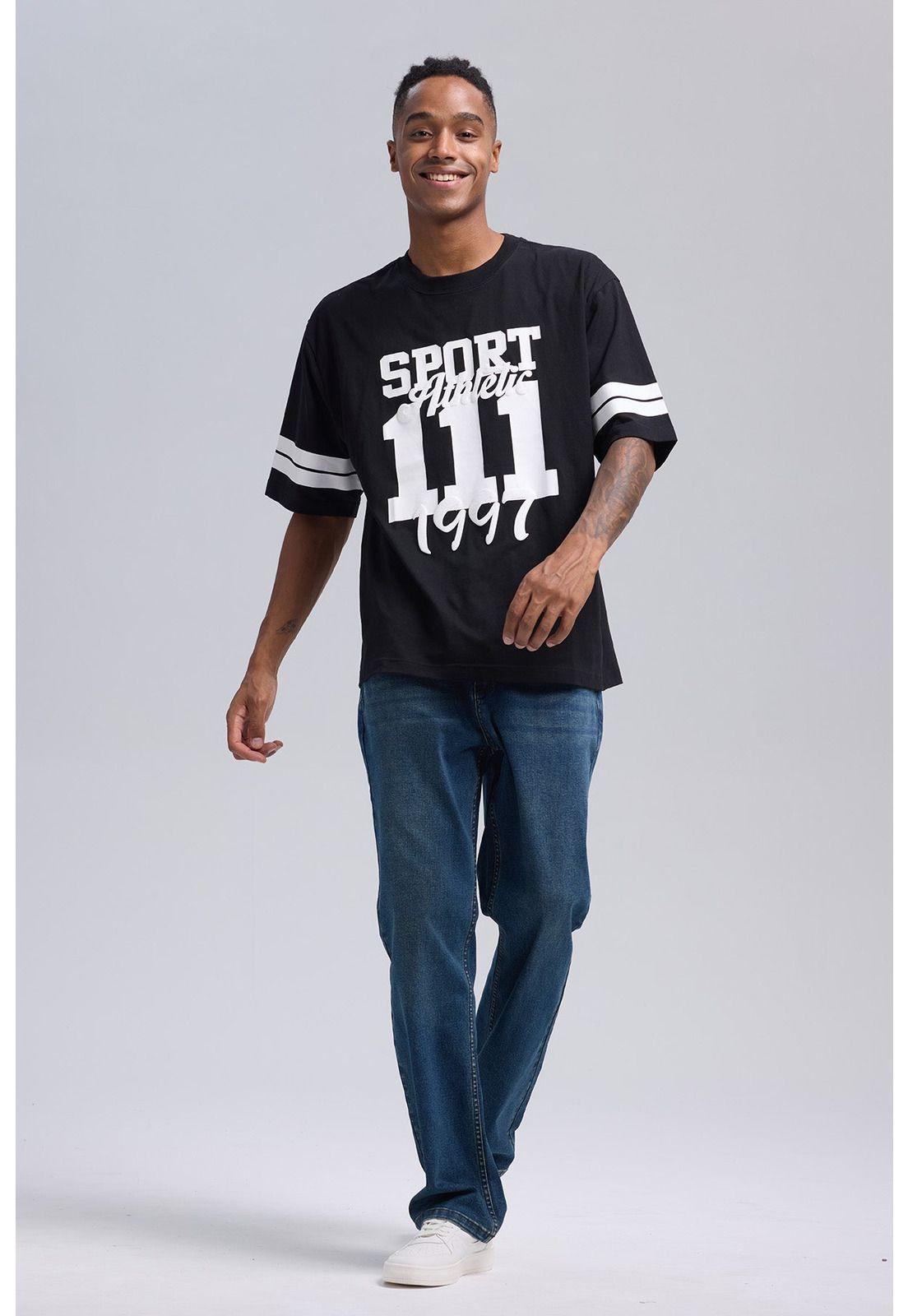 Polera Hombre Print Negro - lll-3