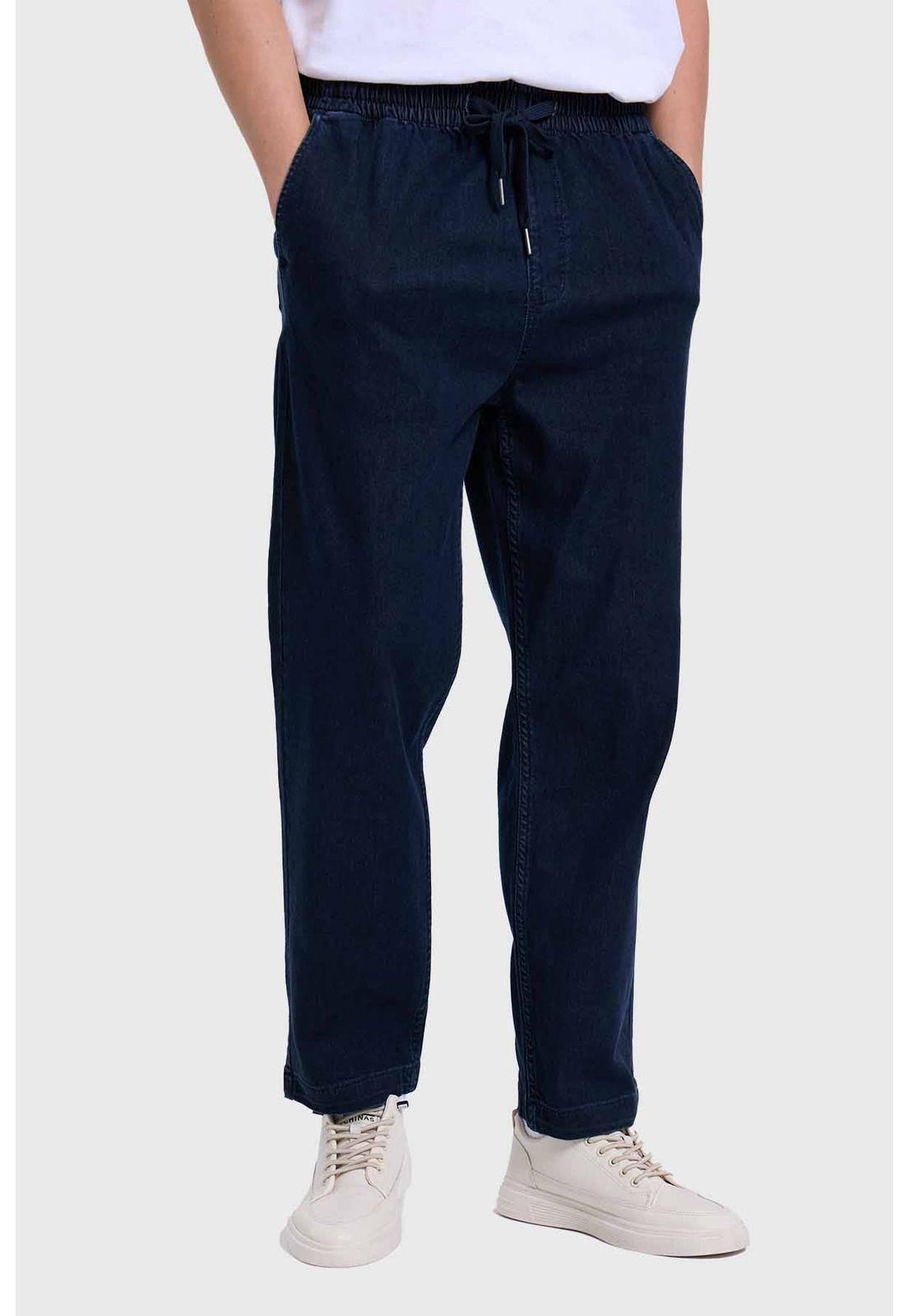 Jeans Hombre Suave Azul Medio-0