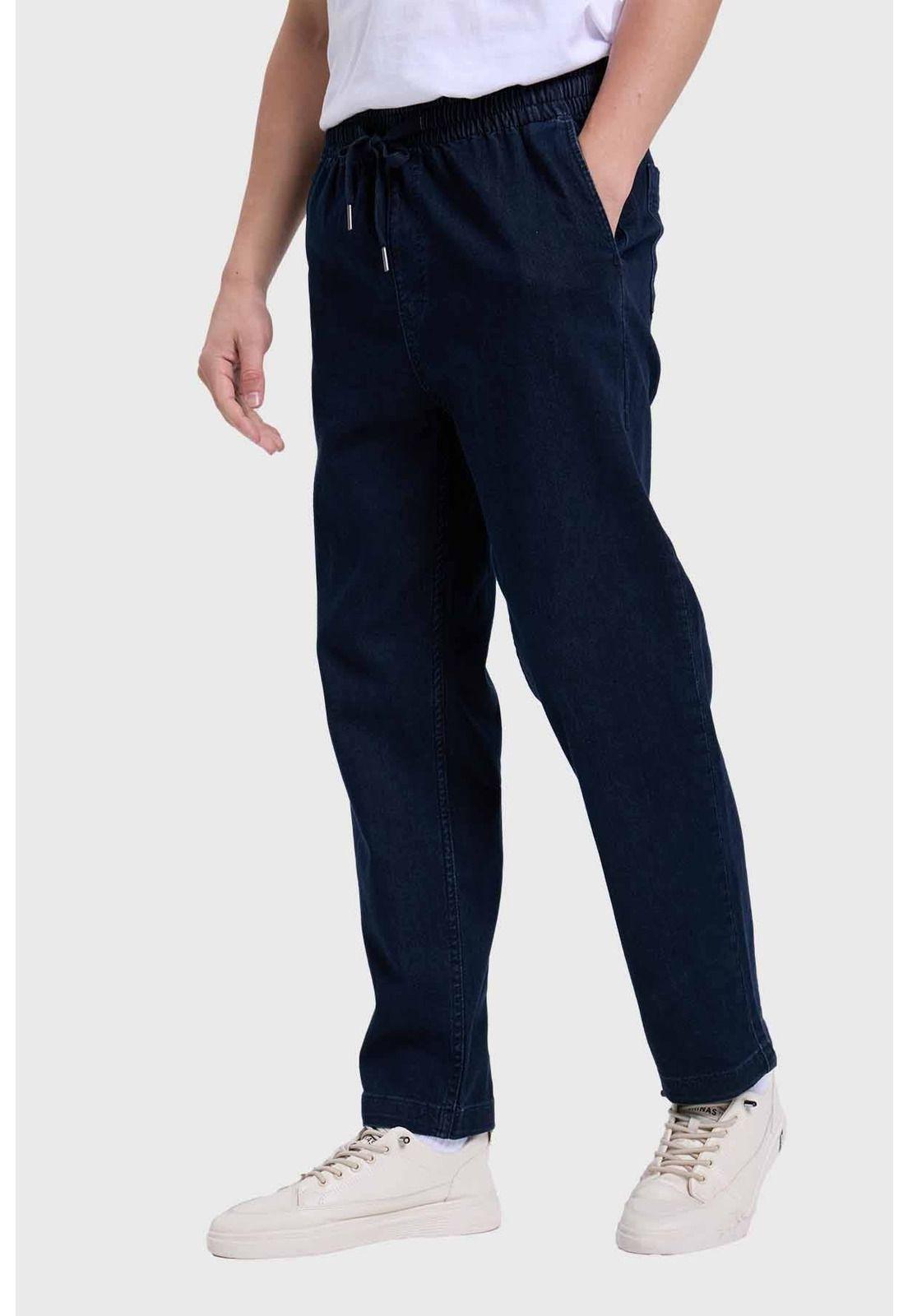 Jeans Hombre Suave Azul Medio-1