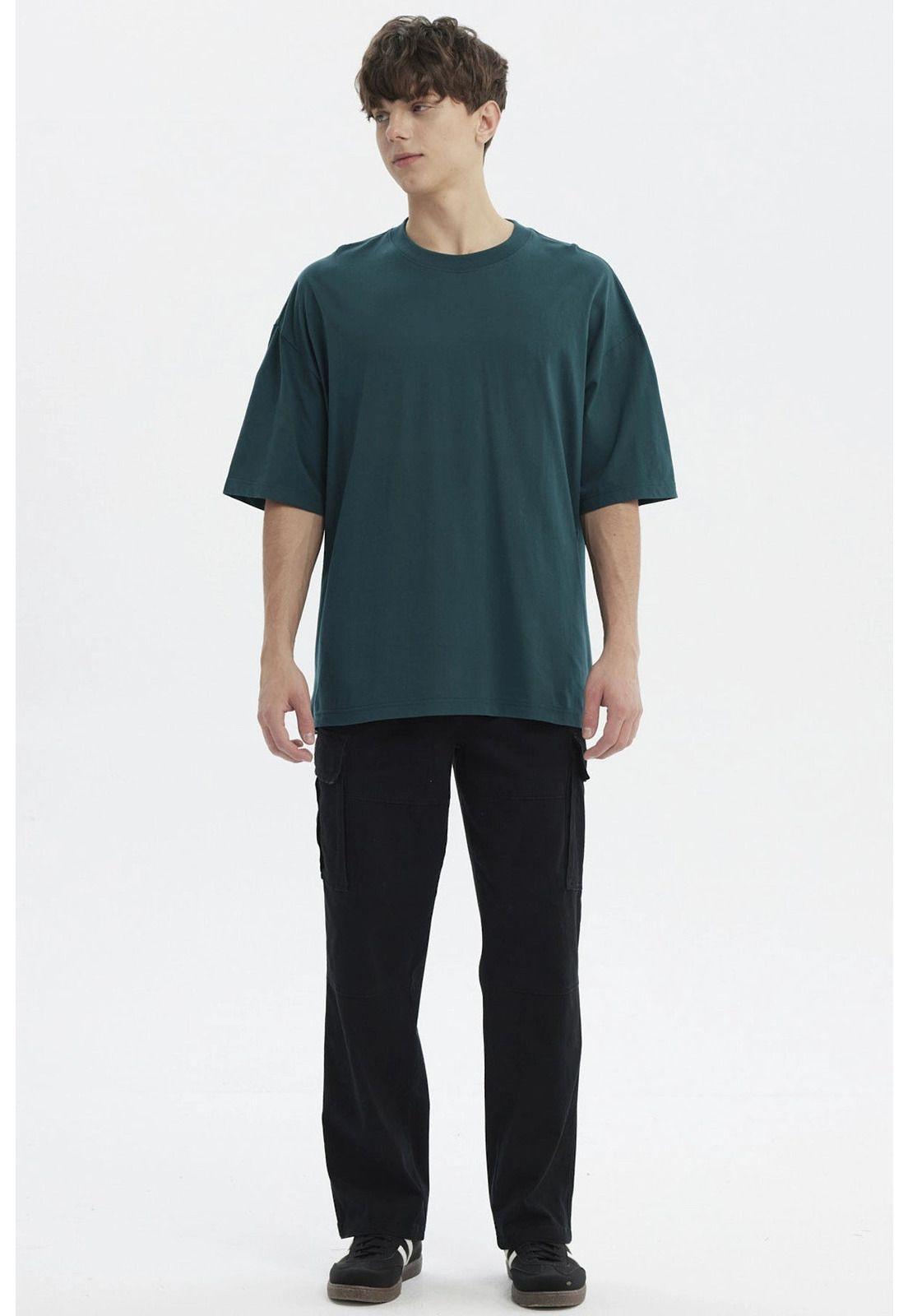 Polera Hombre Oversize Verde - lV-3