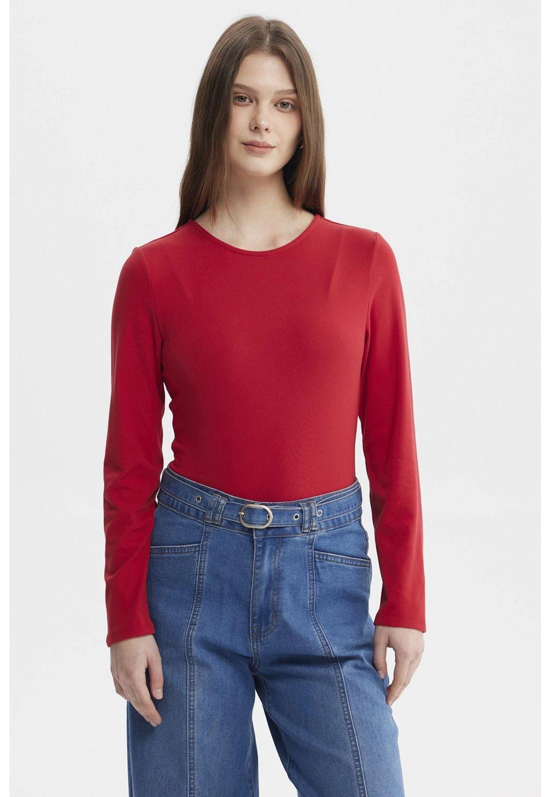 Polera Mujer Body Rojo - ll-0