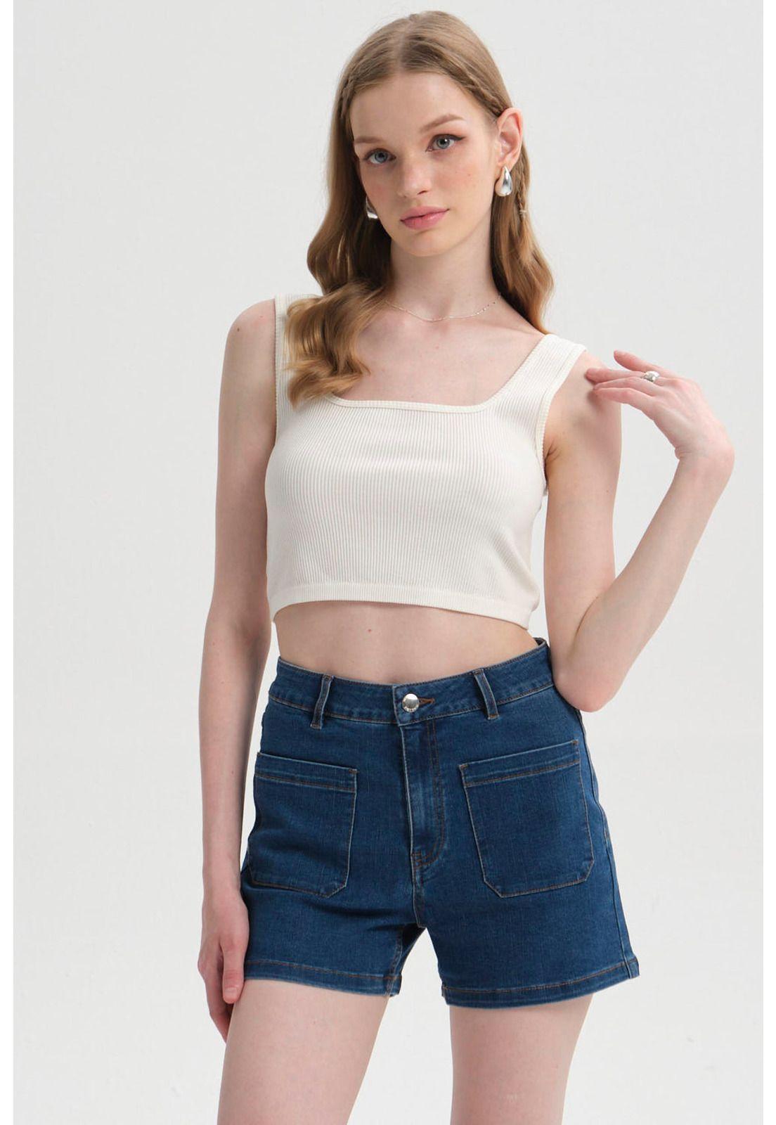 Peto Mujer Seamless Crudo-0