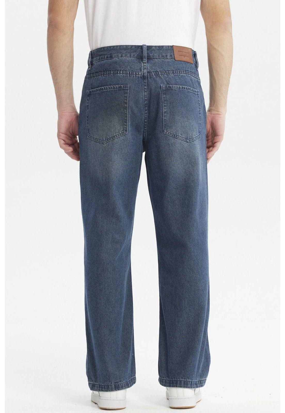 Jeans Hombre Calce Recto Lavado Azul Retro-2