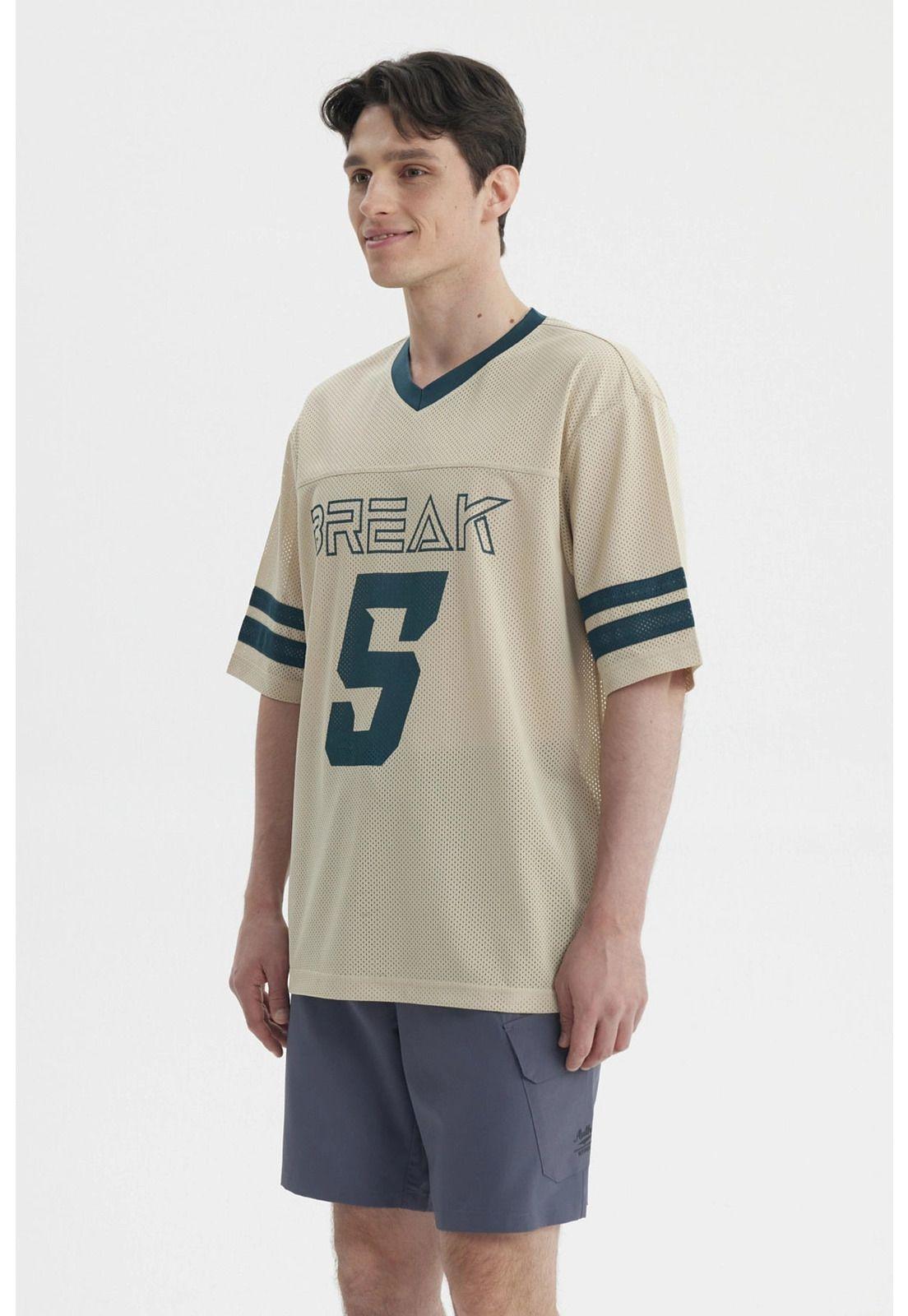 Polera Hombre Oversize Beige- lll-2