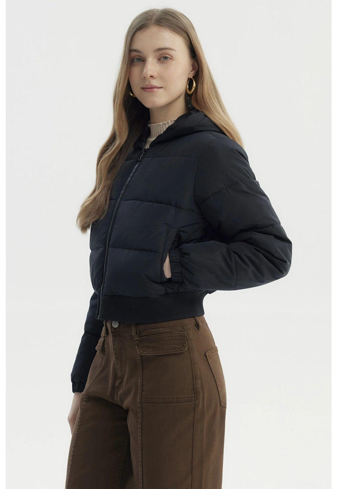 Parka Mujer Puffa Chiporro Negro - ll-1