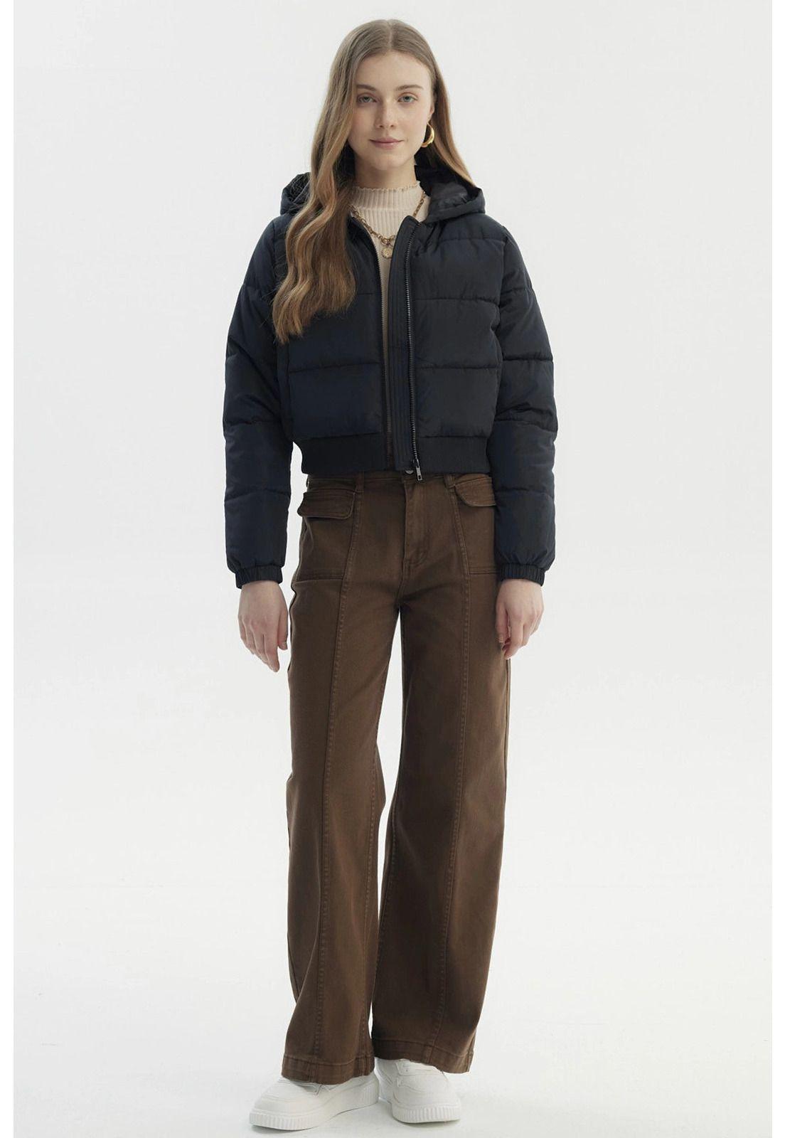 Parka Mujer Puffa Chiporro Negro - ll-3