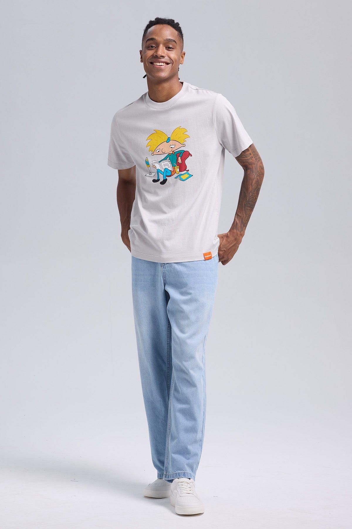 Jeans Hombre Baggy Western Azul Claro-3