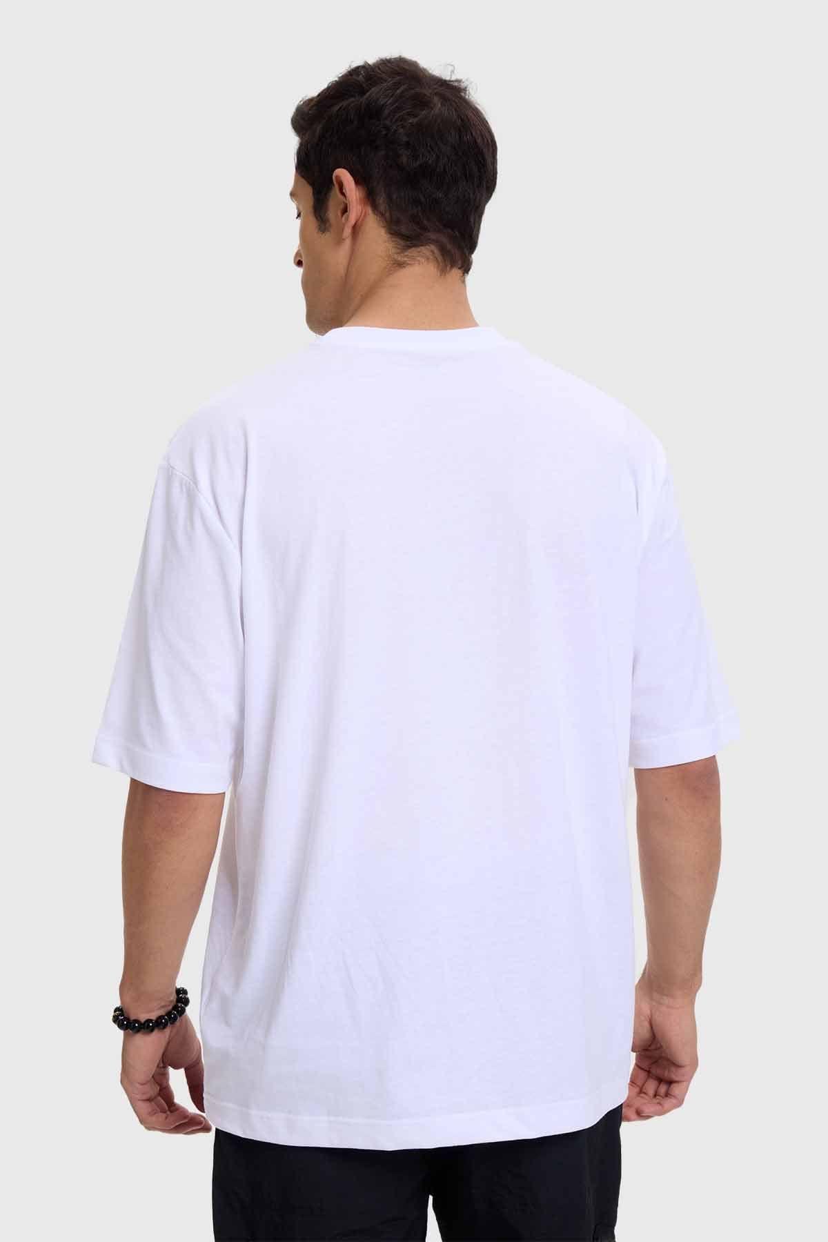 Polera Hombre Print Blanco X-2