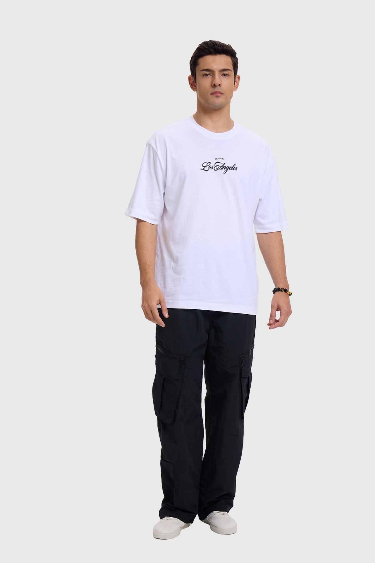 Polera Hombre Print Blanco X-3