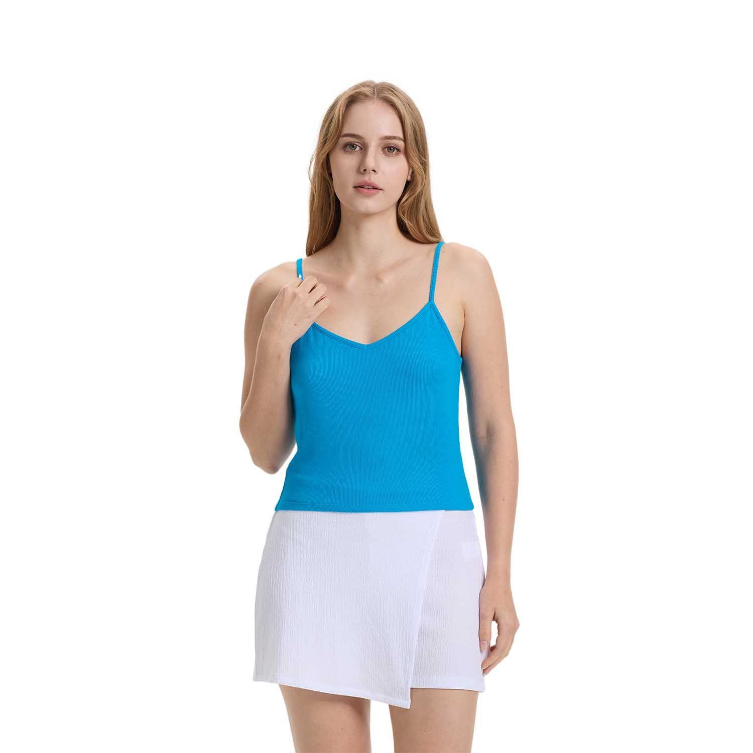 Polera Mujer Pabilo Crop Azul Claro Fashion's Park-0
