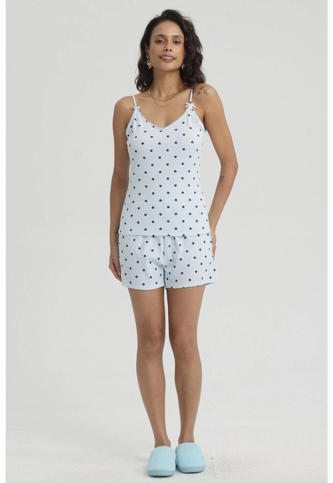 Pijama Mujer Regalable Celeste - ll-0