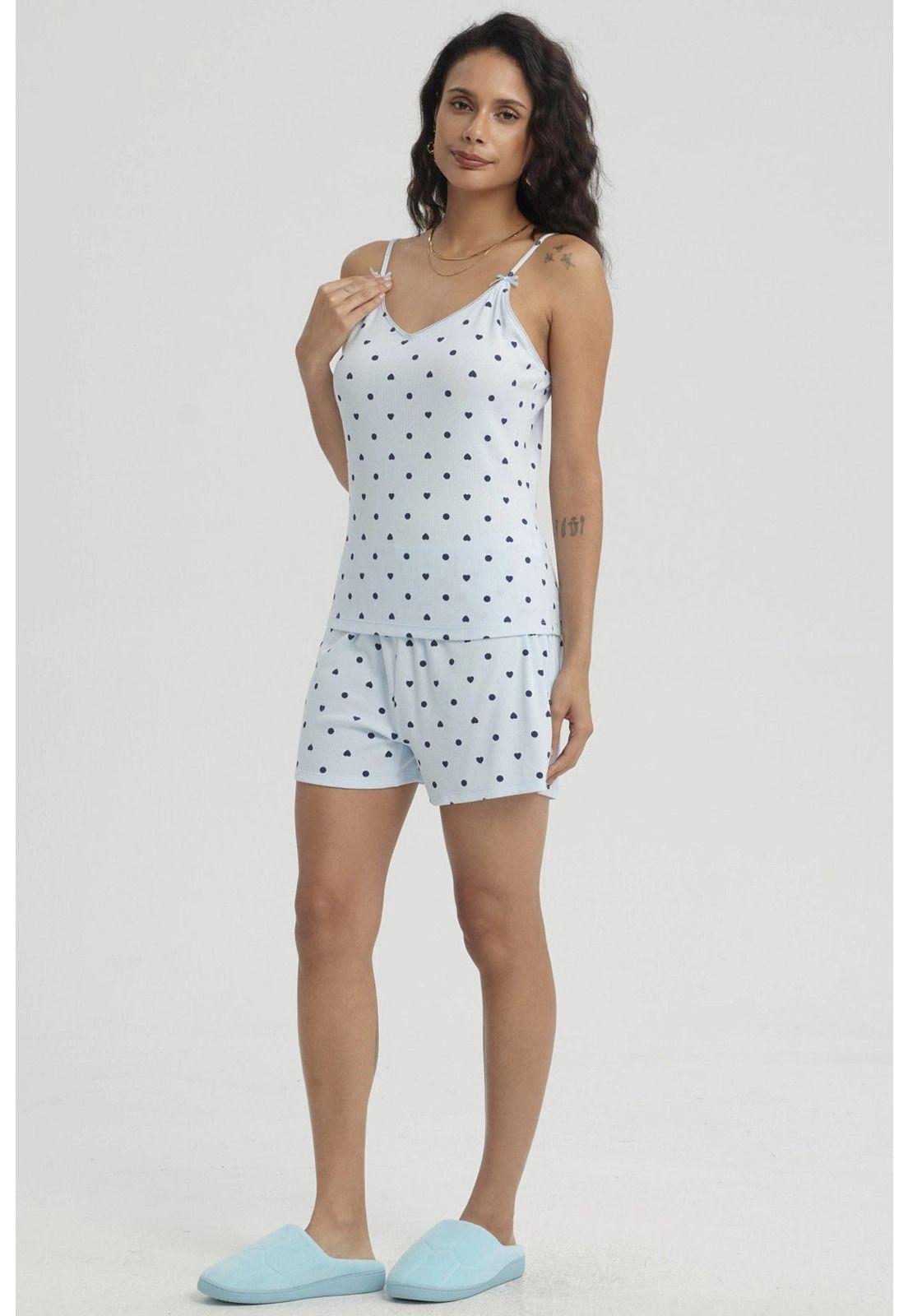 Pijama Mujer Regalable Celeste - ll-1