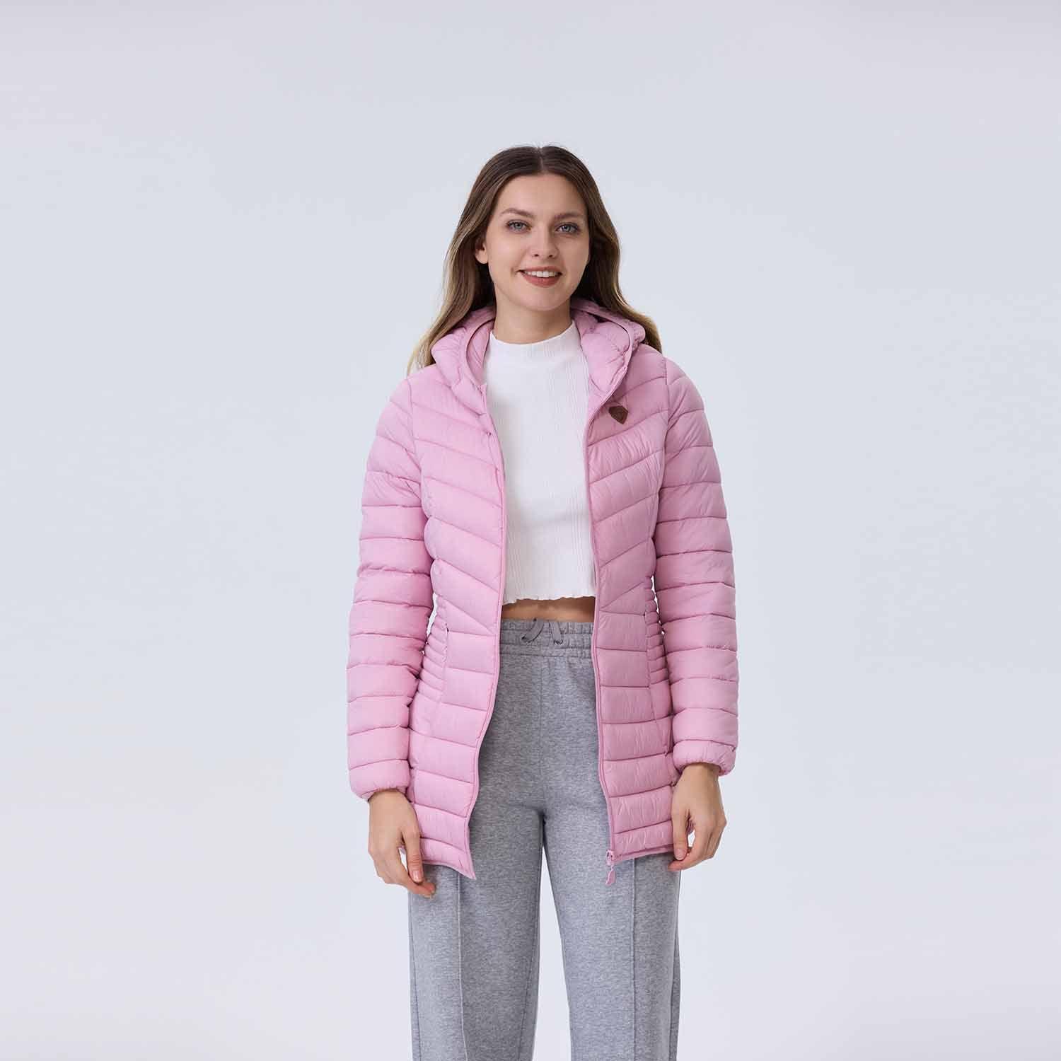 Parka Mujer Larga Palo Rosa Fashion´s Park-1