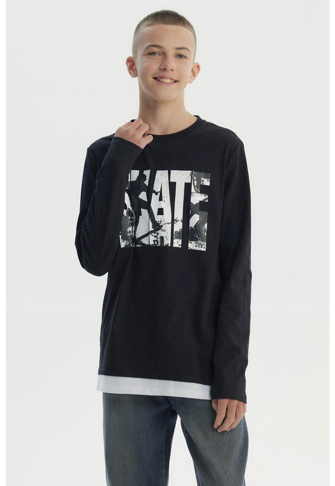 Polera Niño Slim Negro - lV-0