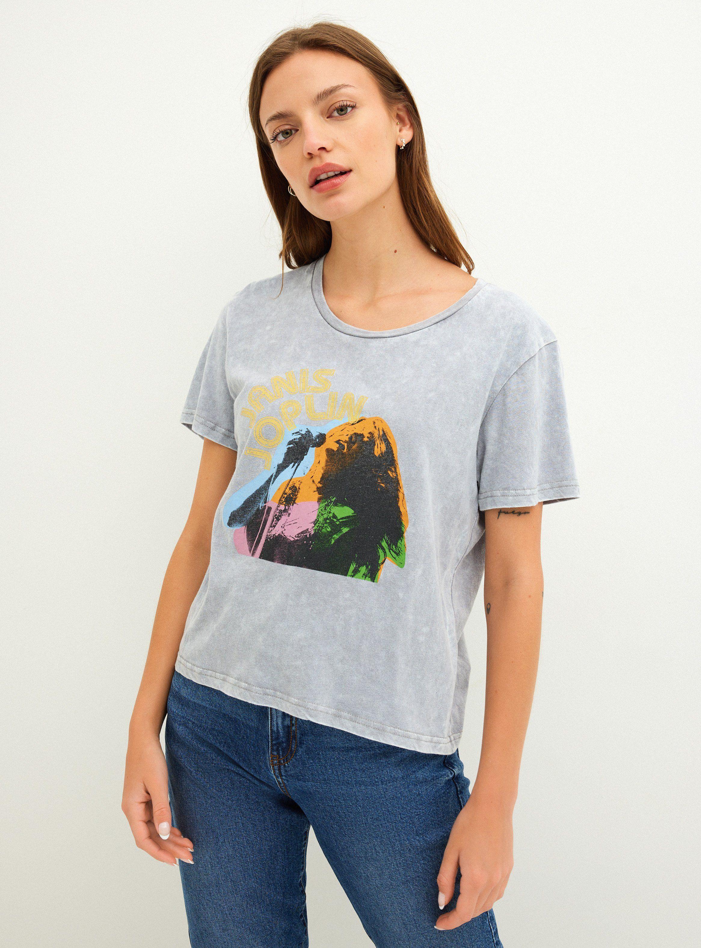 Polera lavadav Licencias Janis Joplin-0