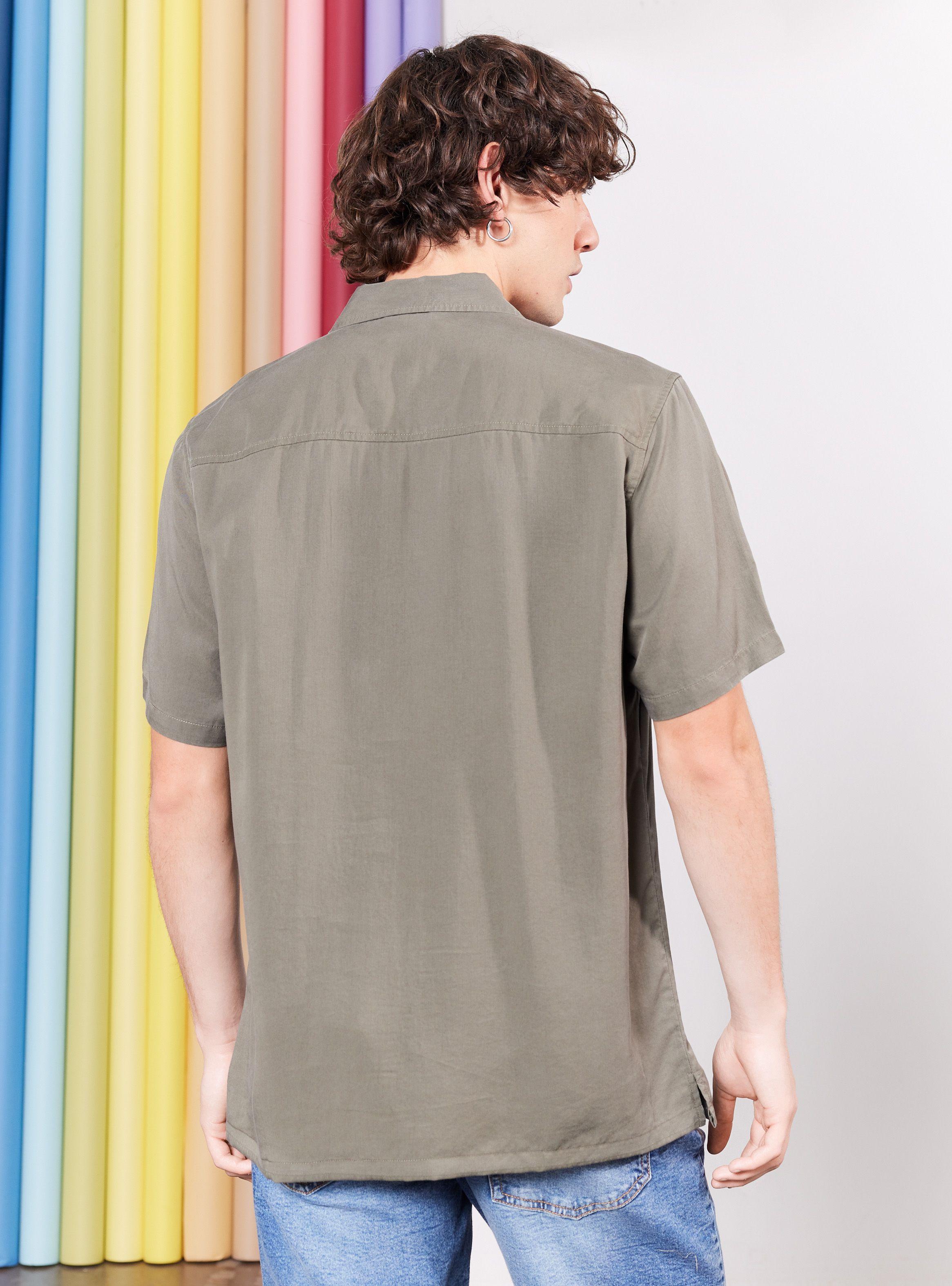 Camisa de Vestir Tencel-1