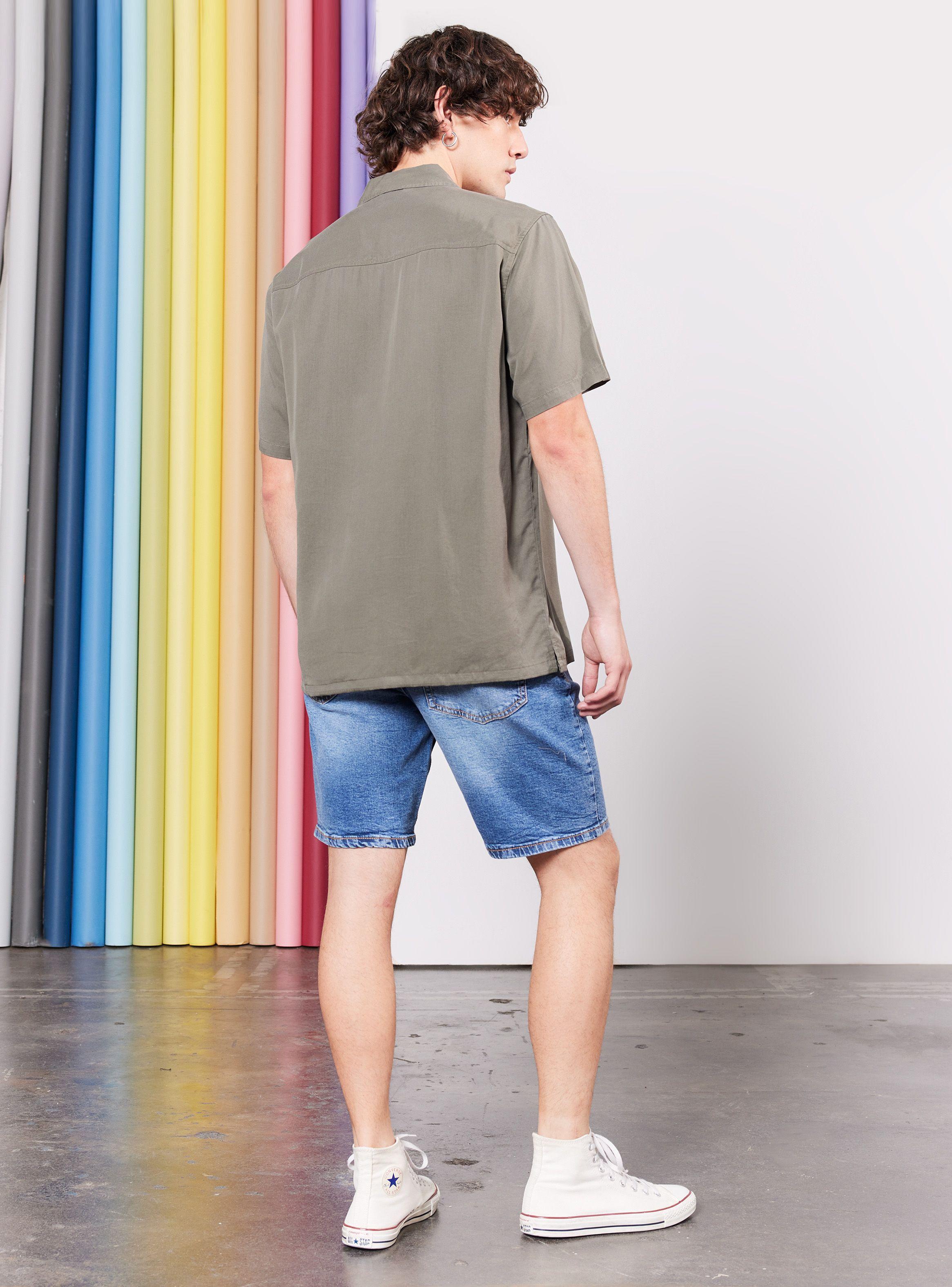 Camisa de Vestir Tencel-5